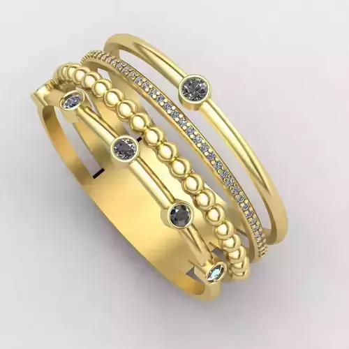 woman ring 3D print model