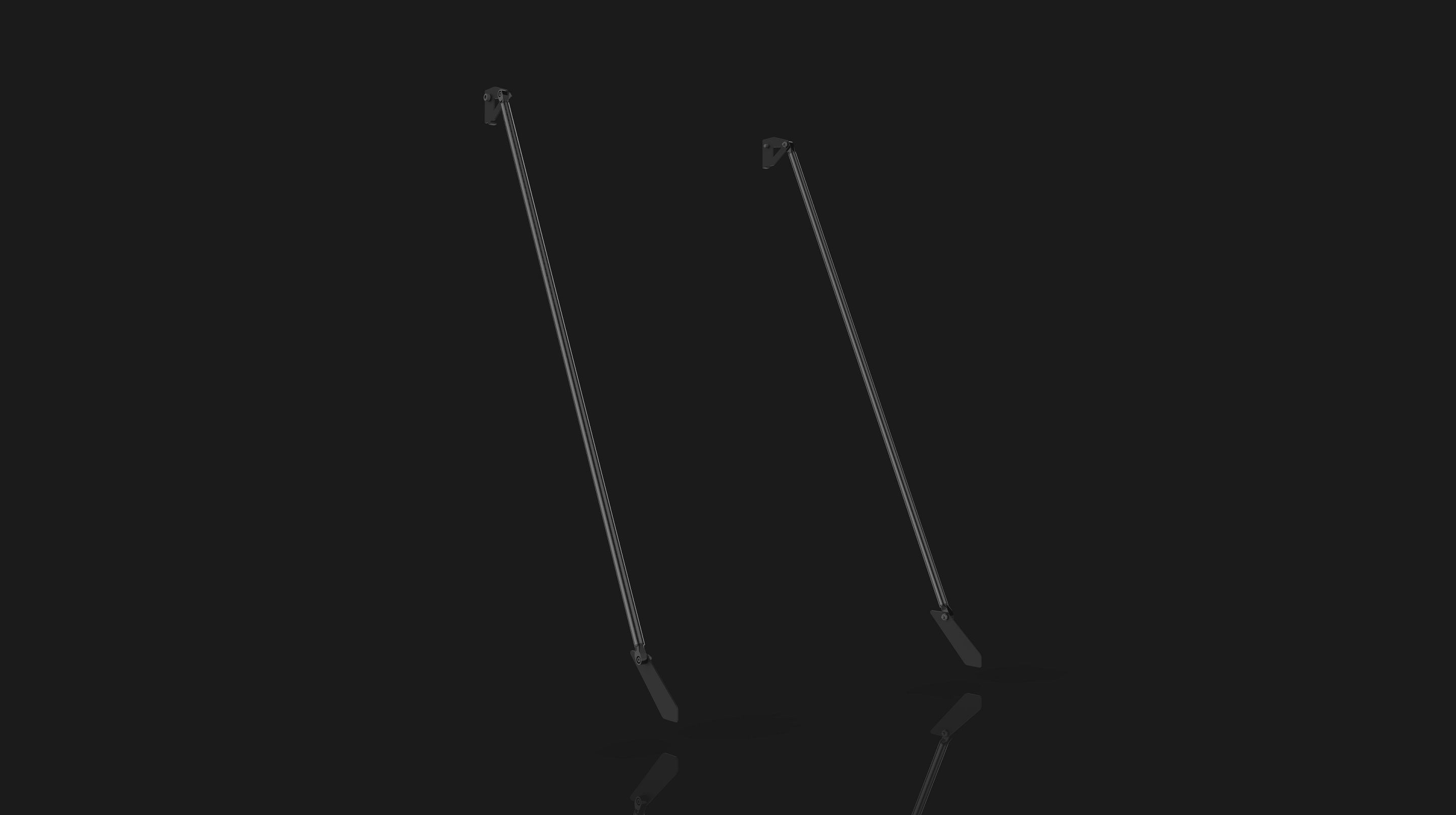 CR10s Pro V2 - Cross Bracing Struts and Printer 3D print model_4