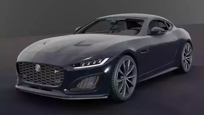  Jaguar F type Rigged and Animated Low-poly 3D model