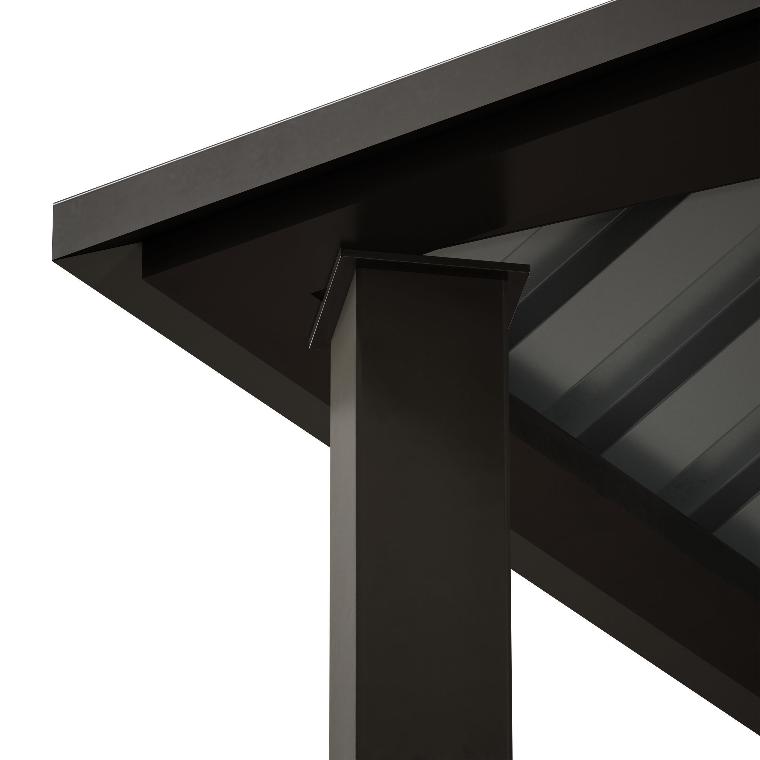 Metal Canopy Gazebo Roof 3D model_12