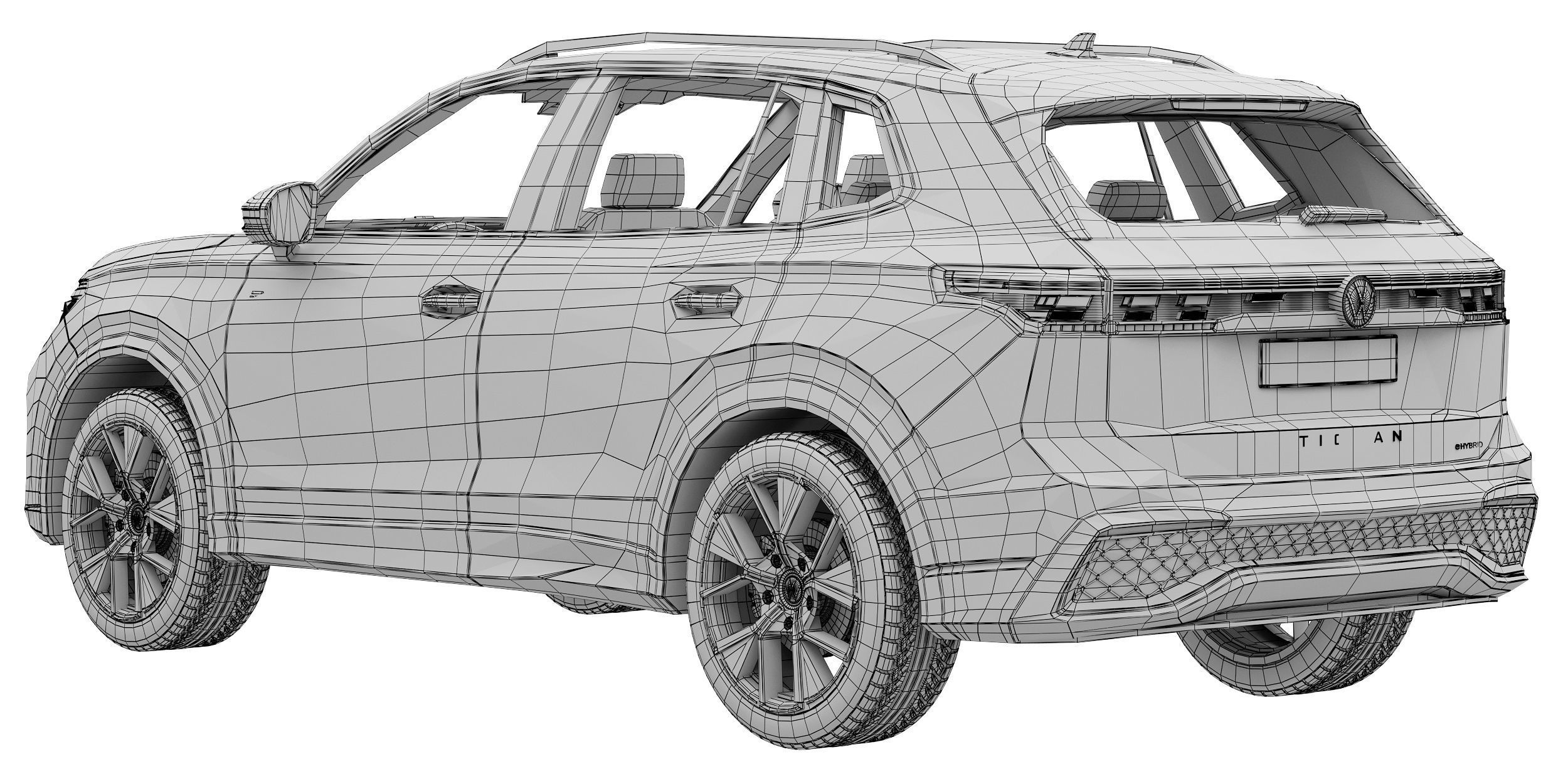 Volkswagen Tiguan R-line 2024 3D model_15