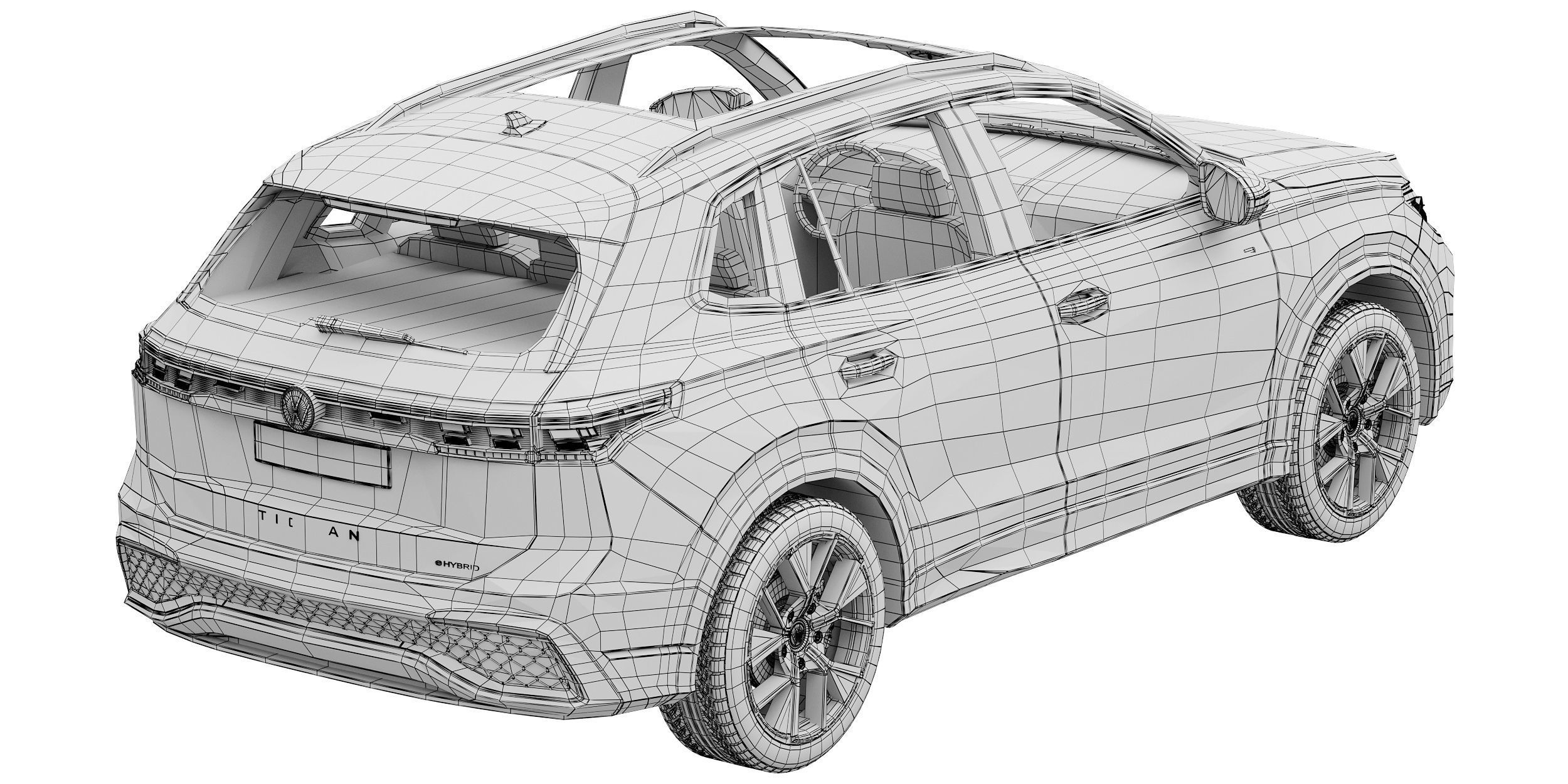 Volkswagen Tiguan R-line 2024 3D model_17