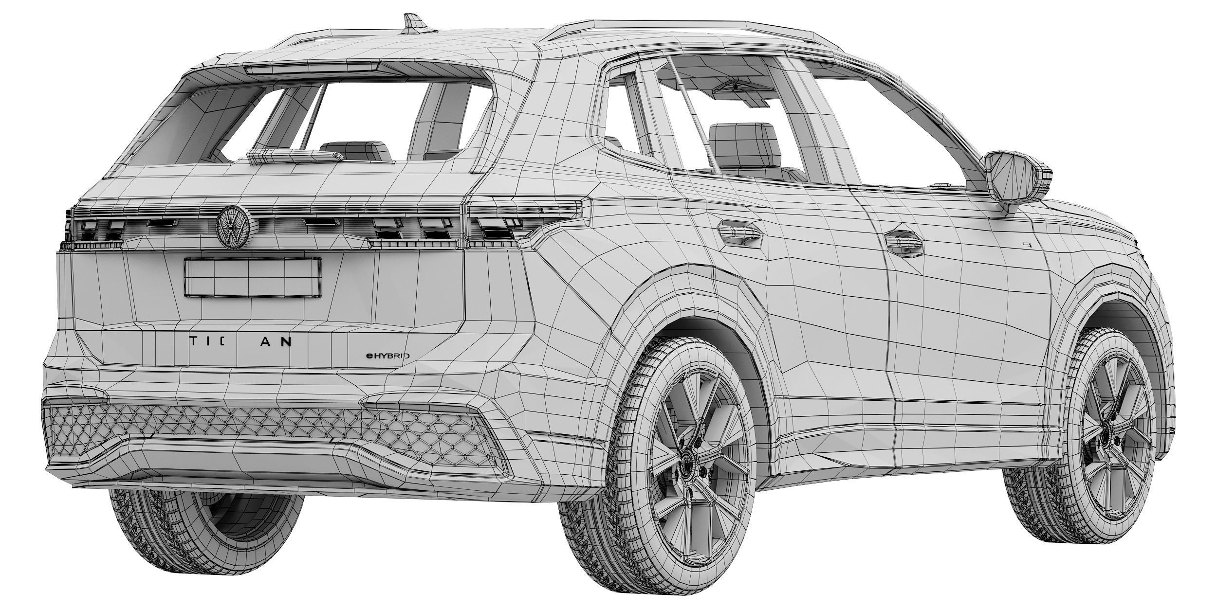 Volkswagen Tiguan R-line 2024 3D model_16