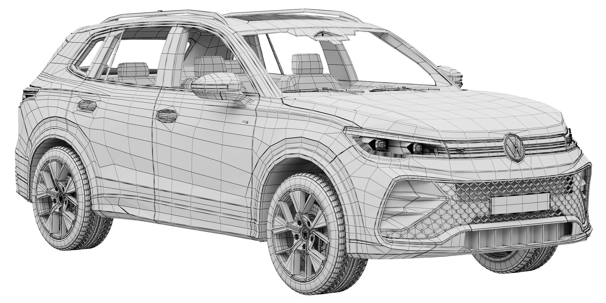Volkswagen Tiguan R-line 2024 3D model_14