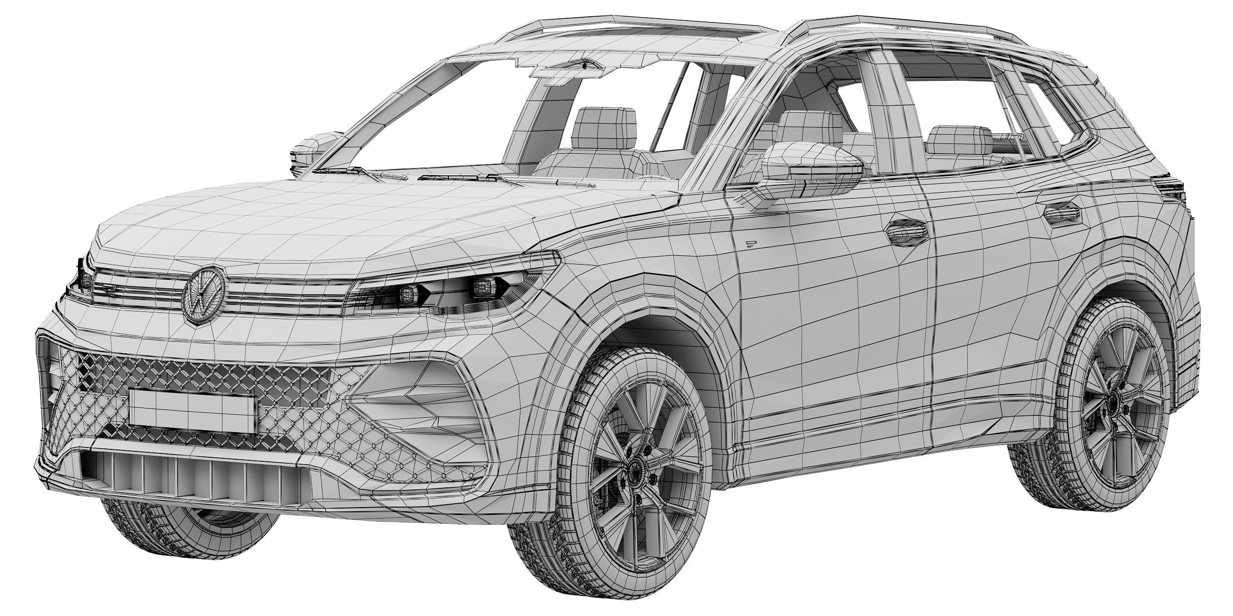 Volkswagen Tiguan R-line 2024 3D model_13