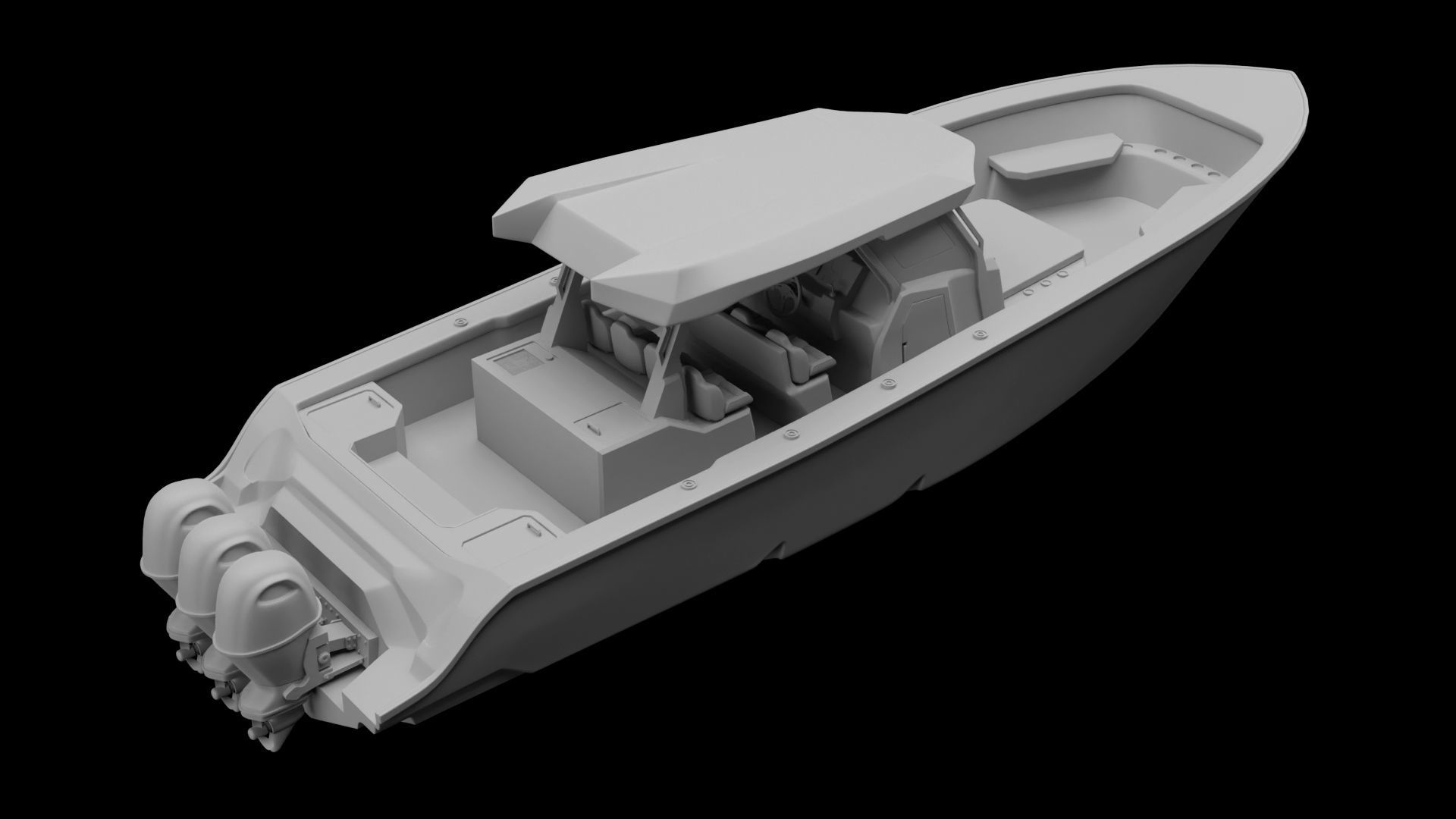 Sport Fishing Boat 3D model_11