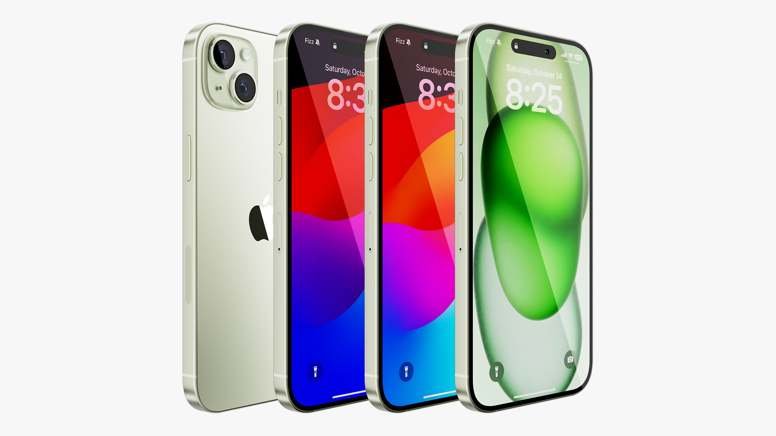 iPhone 15 - 15 Plus Green 3D model_1