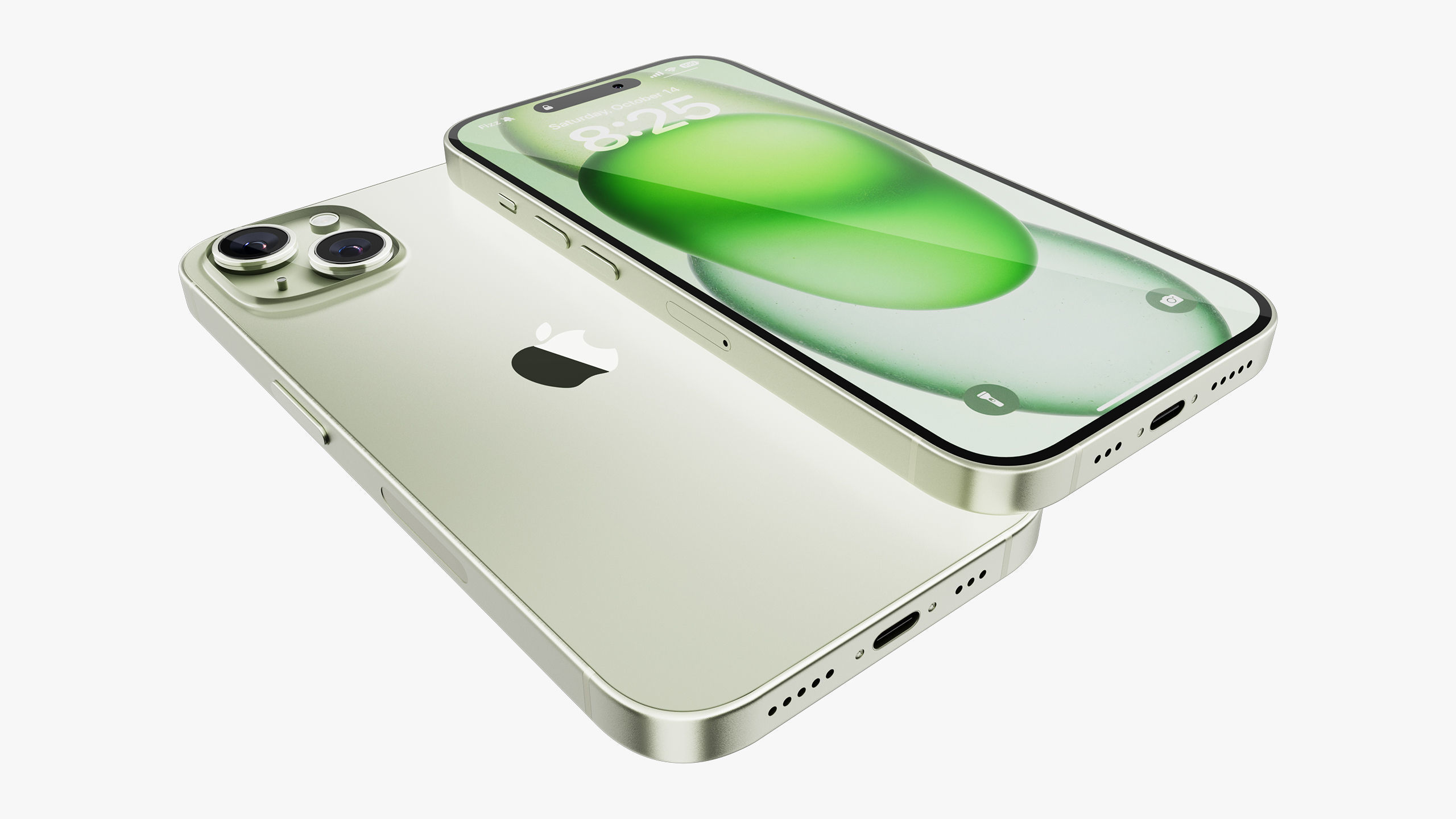 iPhone 15 - 15 Plus Green 3D model_18
