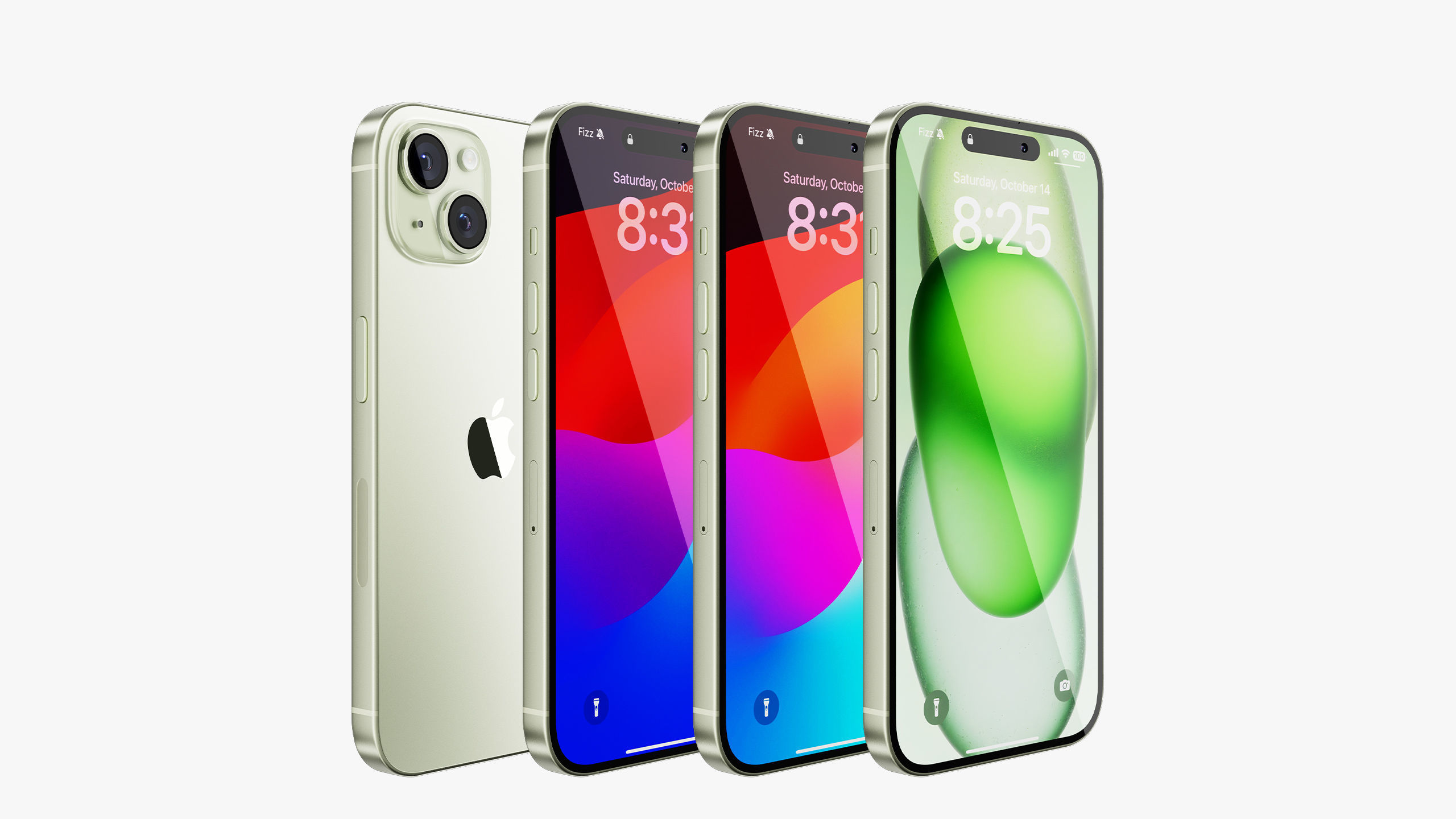iPhone 15 - 15 Plus Green 3D model_2