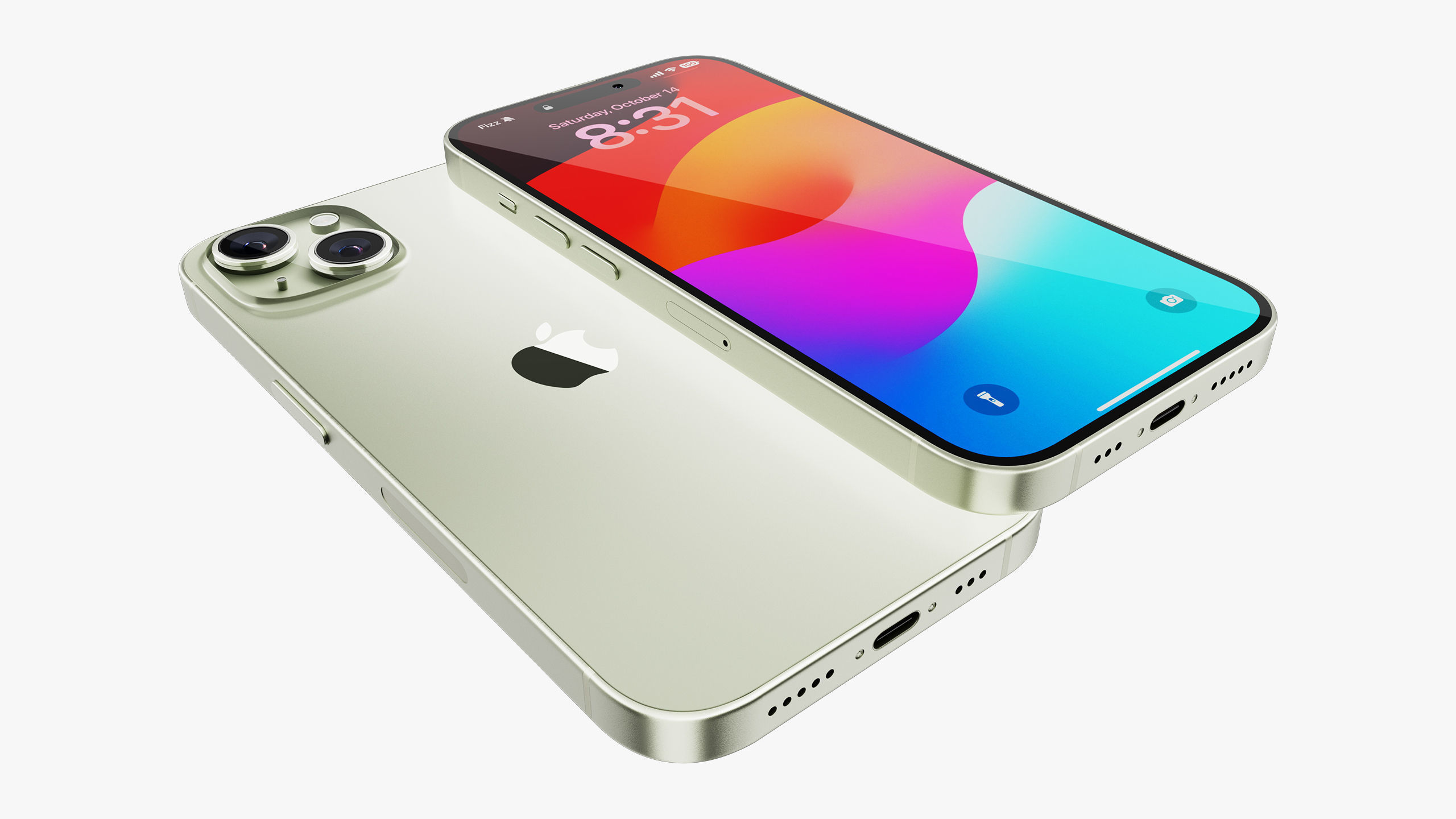 iPhone 15 - 15 Plus Green 3D model_26