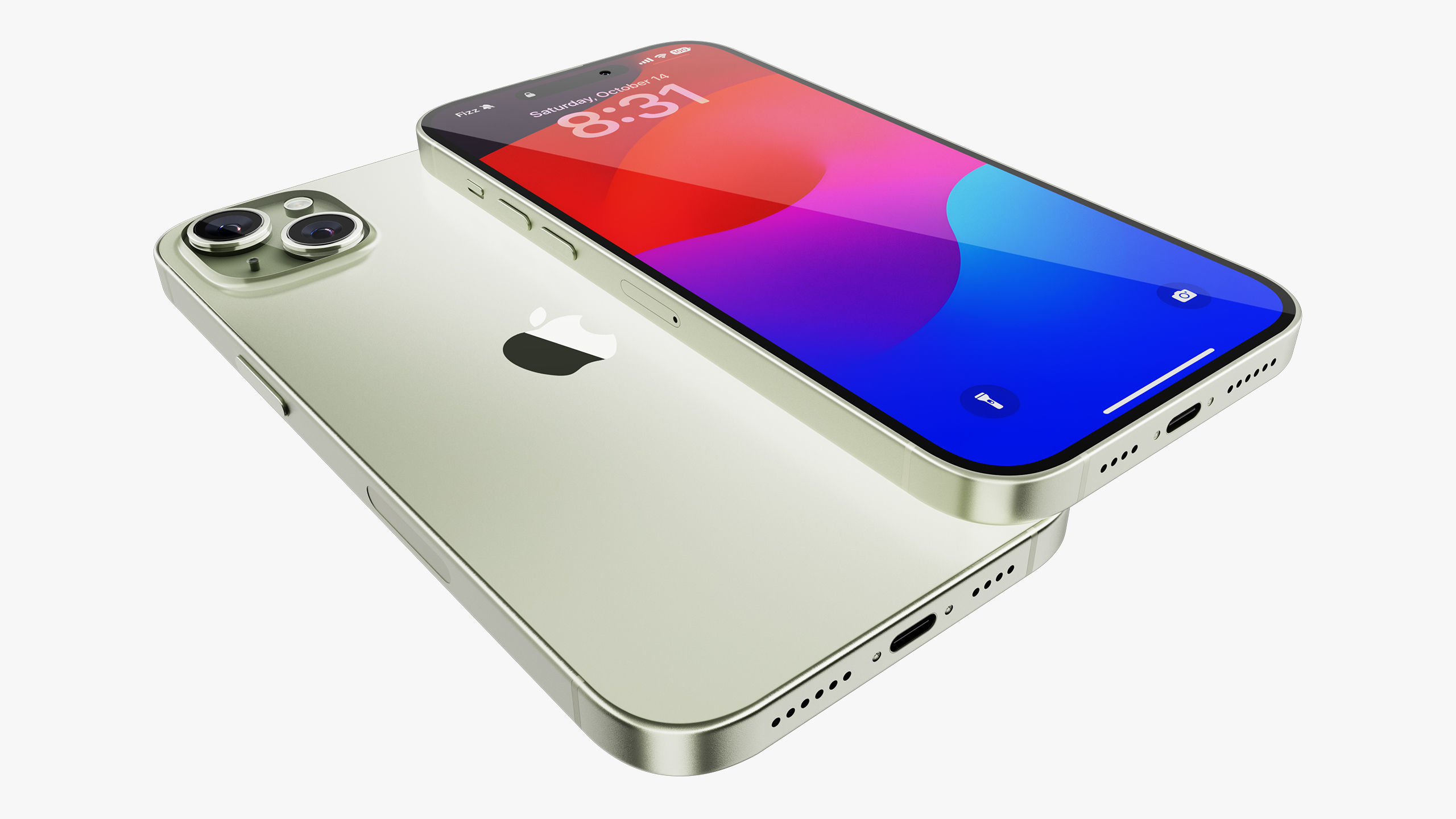 iPhone 15 - 15 Plus Green 3D model_30