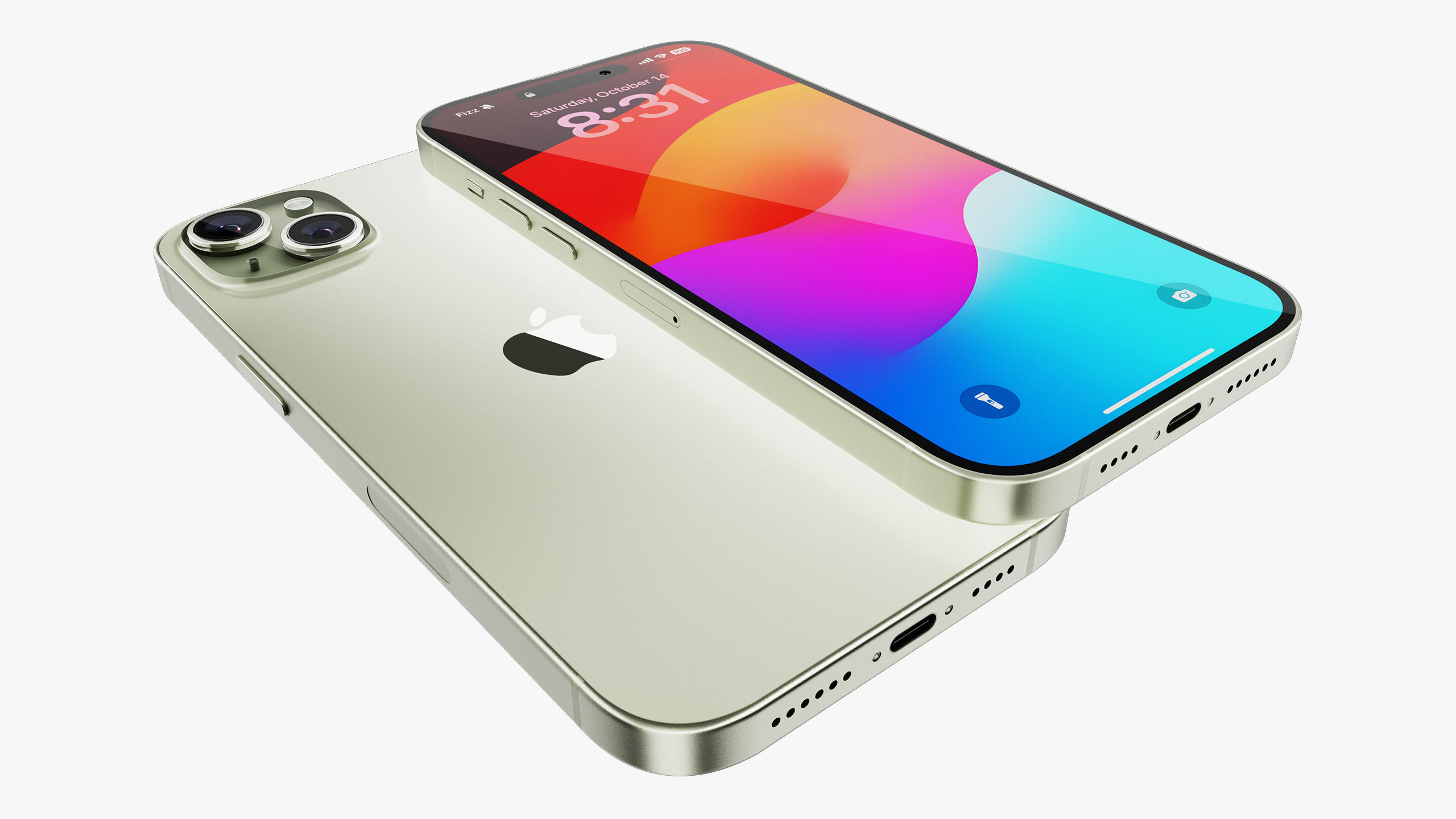 iPhone 15 - 15 Plus Green 3D model_22