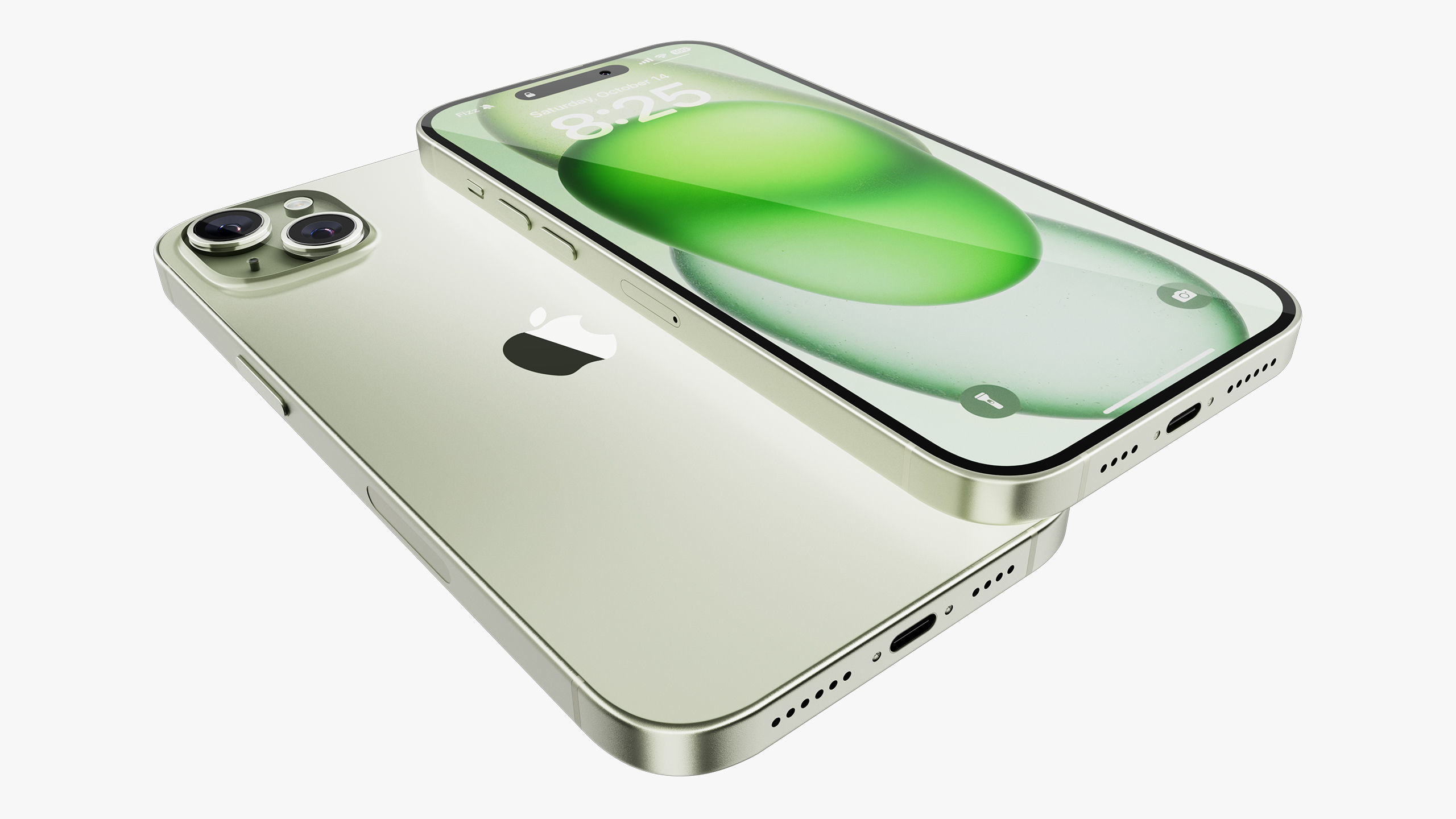 iPhone 15 - 15 Plus Green 3D model_14