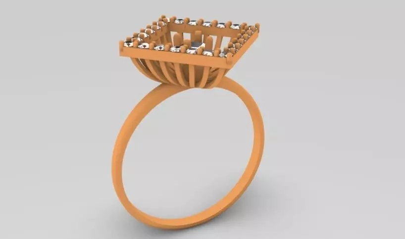 Diamond Ring model 3D print model_0