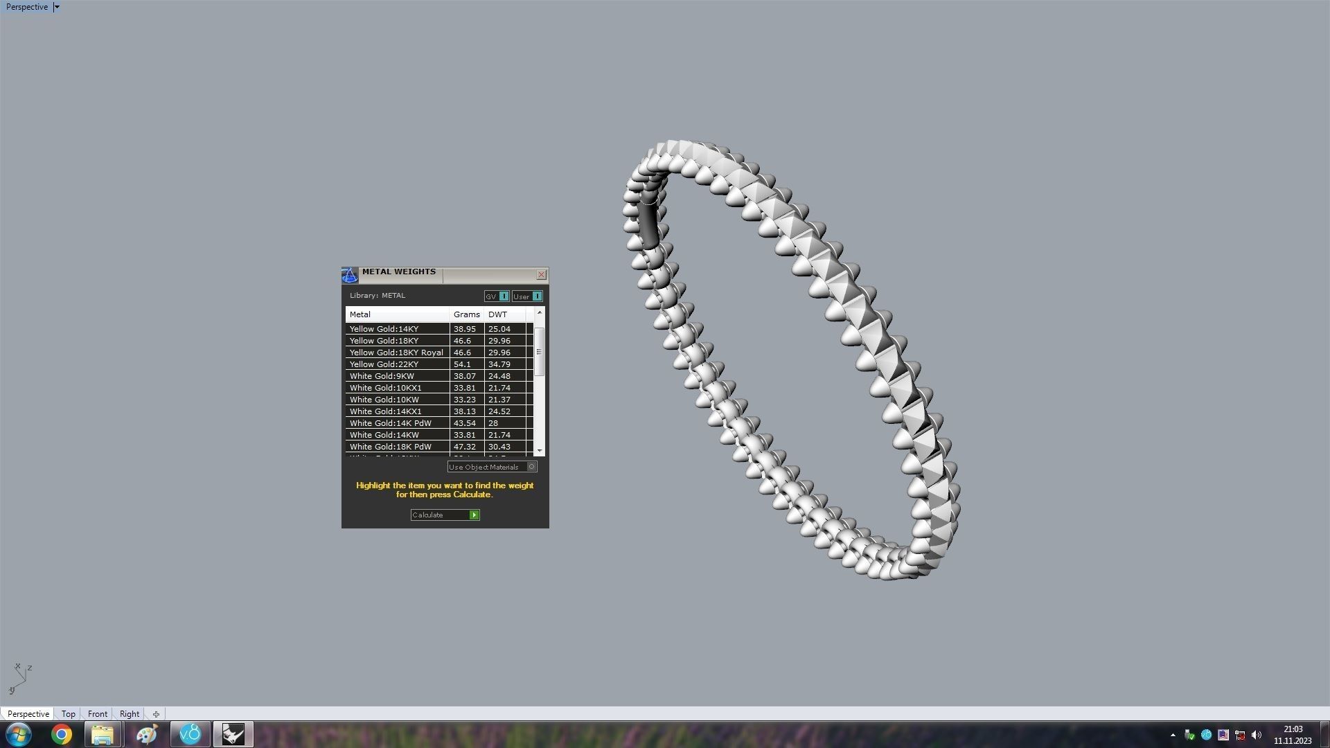 Clash Bracelet Wrist Measurment 200 mm 3D print model_23