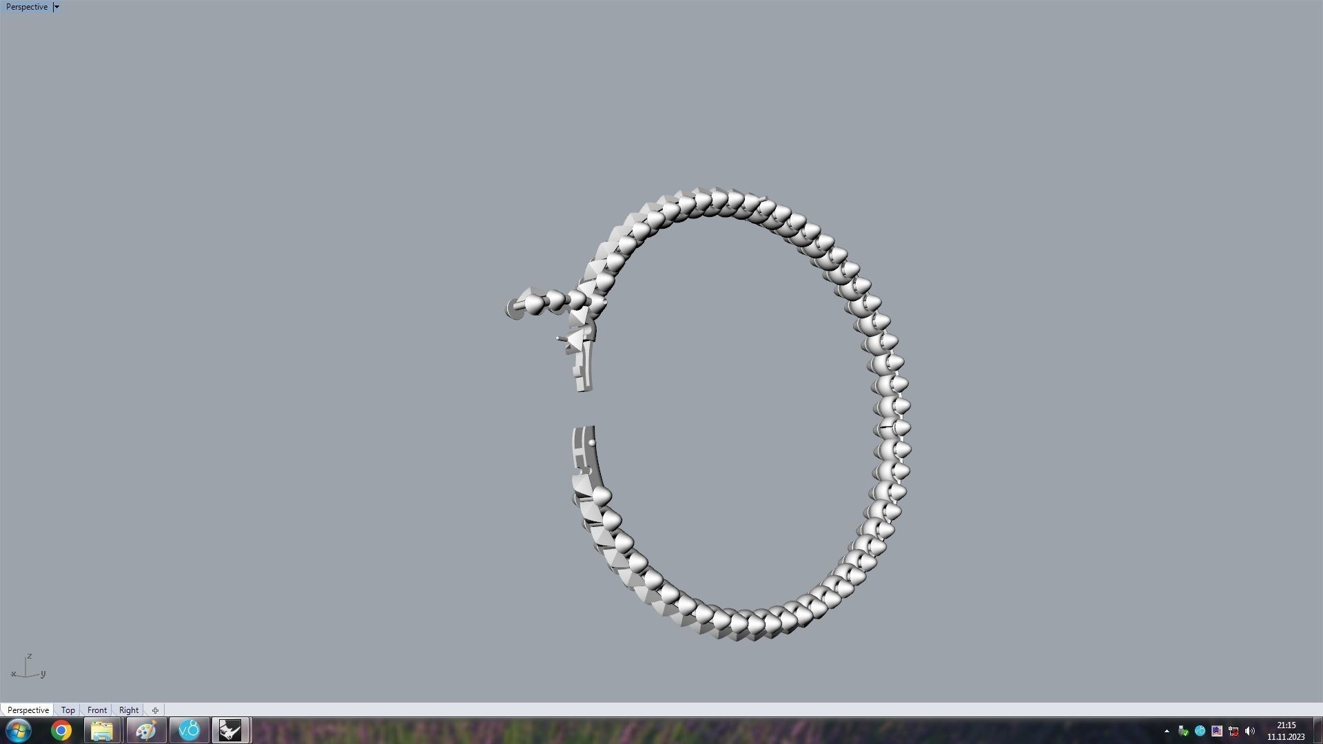 Clash Bracelet Wrist Measurment 200 mm 3D print model_21