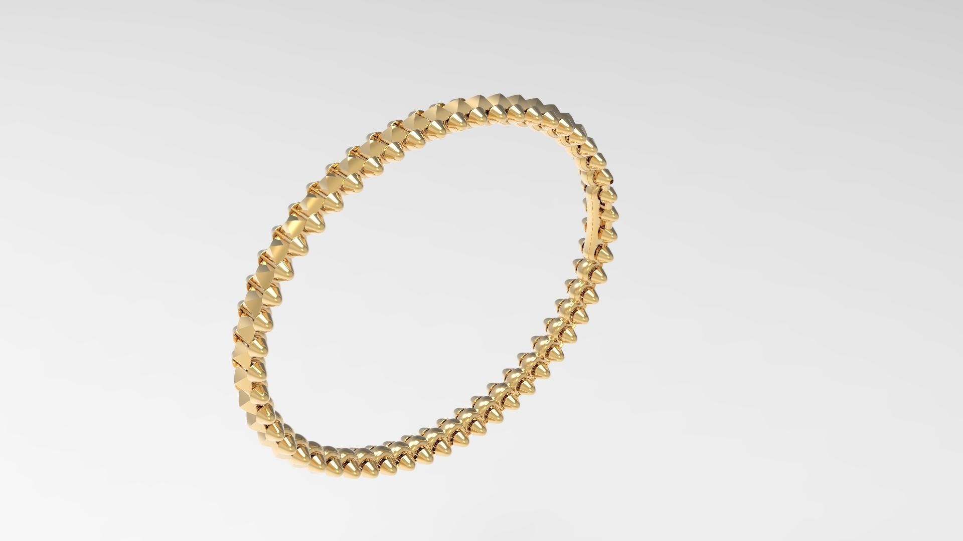 Clash Bracelet Wrist Measurment 200 mm 3D print model_6