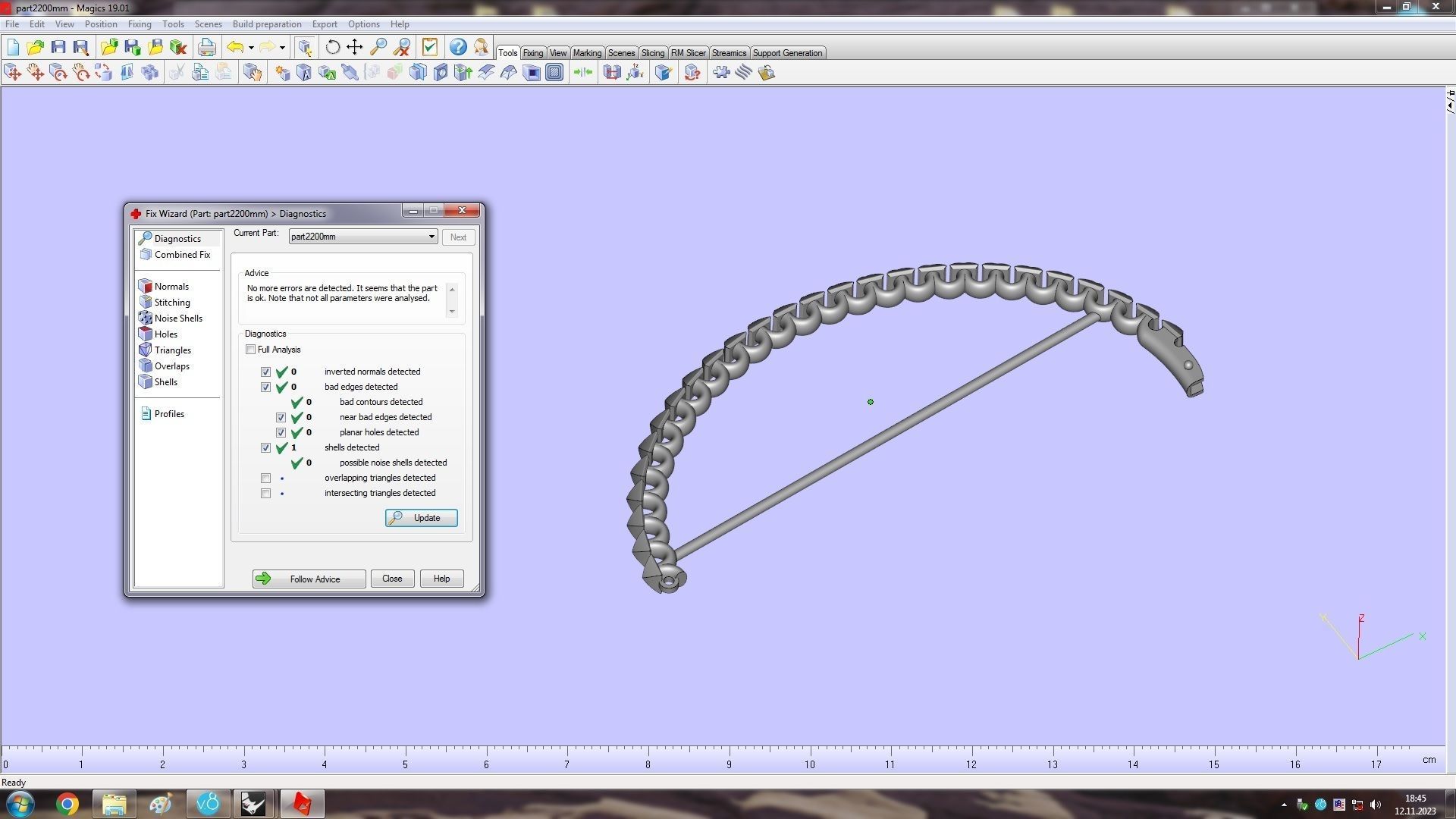 Clash Bracelet Wrist Measurment 200 mm 3D print model_24