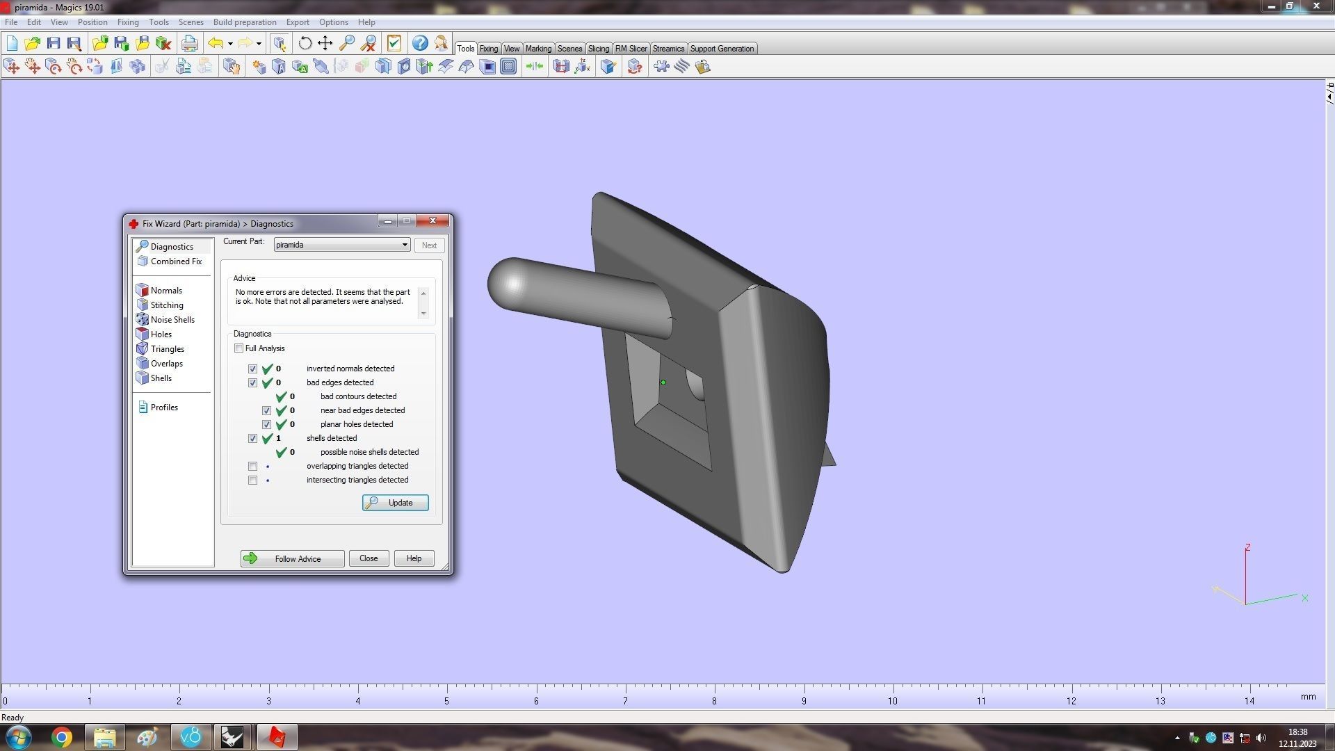 Clash Bracelet Wrist Measurment 200 mm 3D print model_28