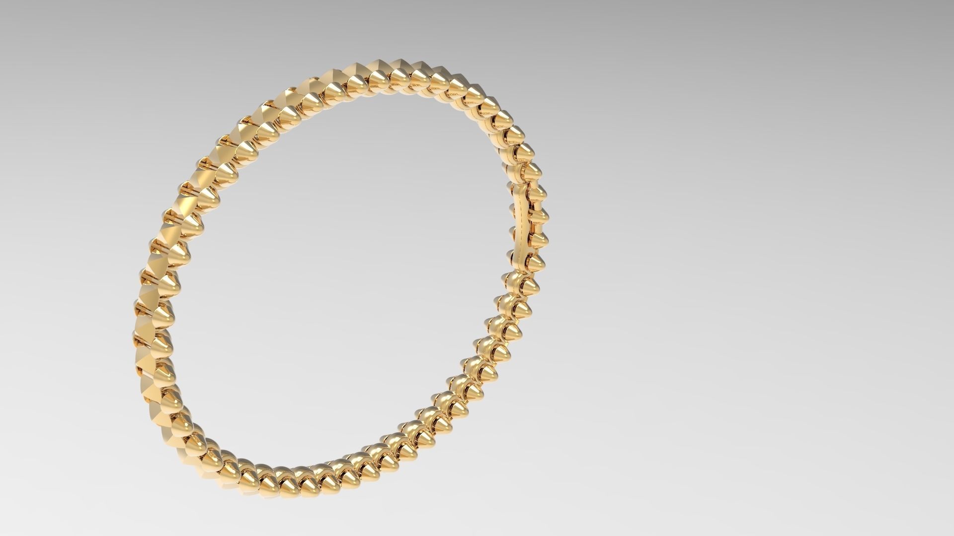 Clash Bracelet Wrist Measurment 200 mm 3D print model_5