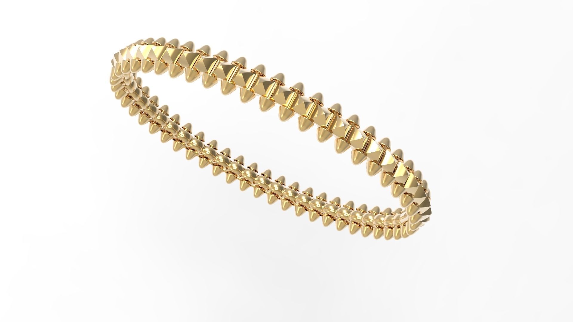 Clash Bracelet Wrist Measurment 200 mm 3D print model_3