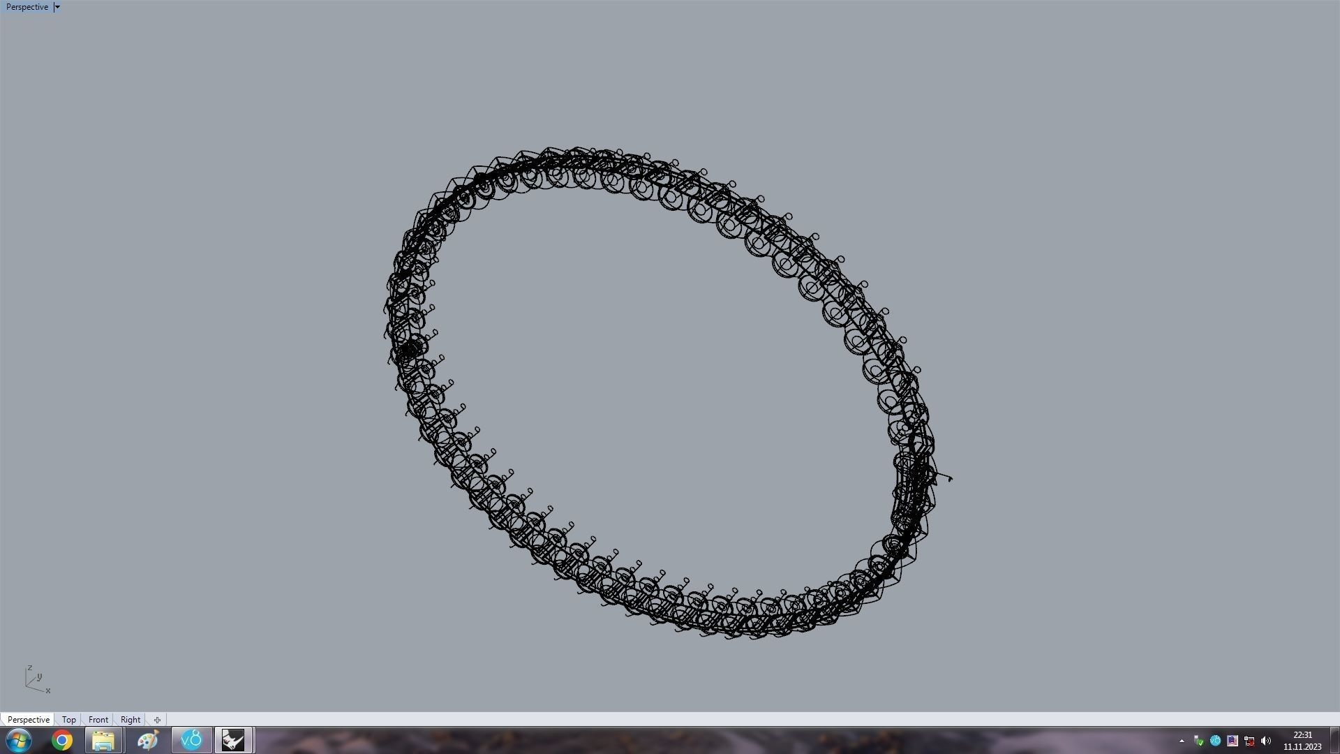 Clash Bracelet Wrist Measurment 200 mm 3D print model_17