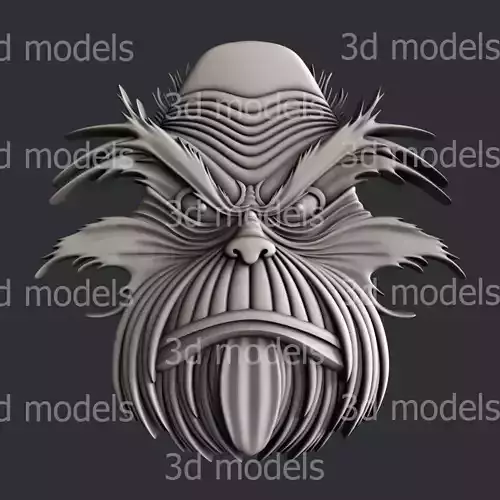 3d STL models for CNC router grinch P479