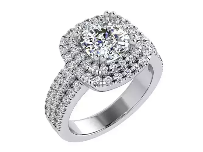 Double Halo Ring 4169