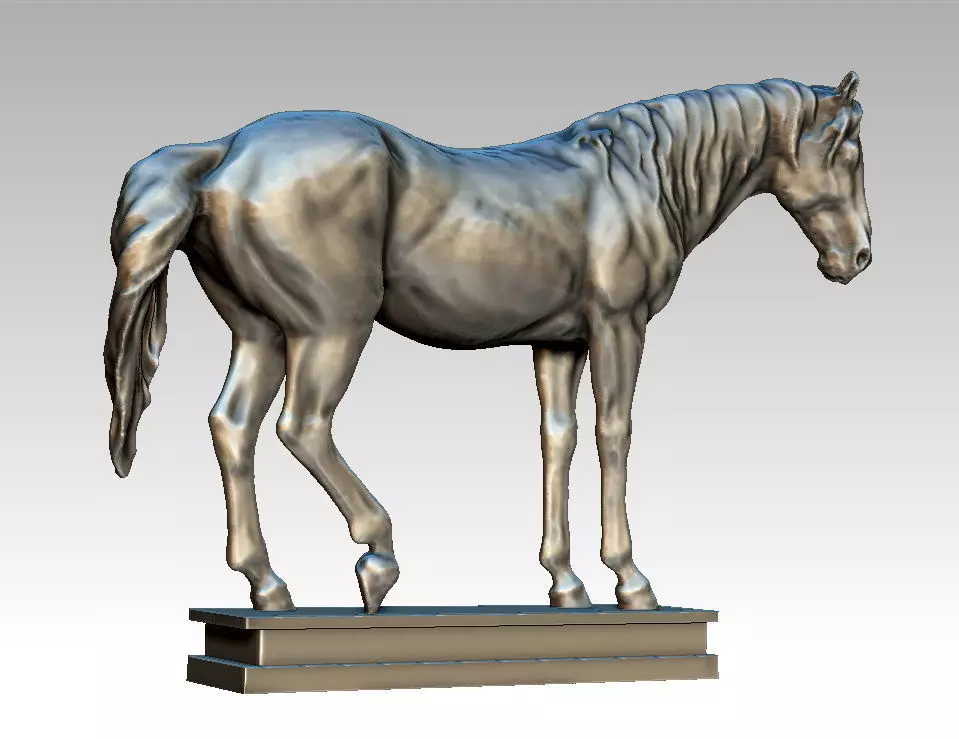 horse studio 3D model_0