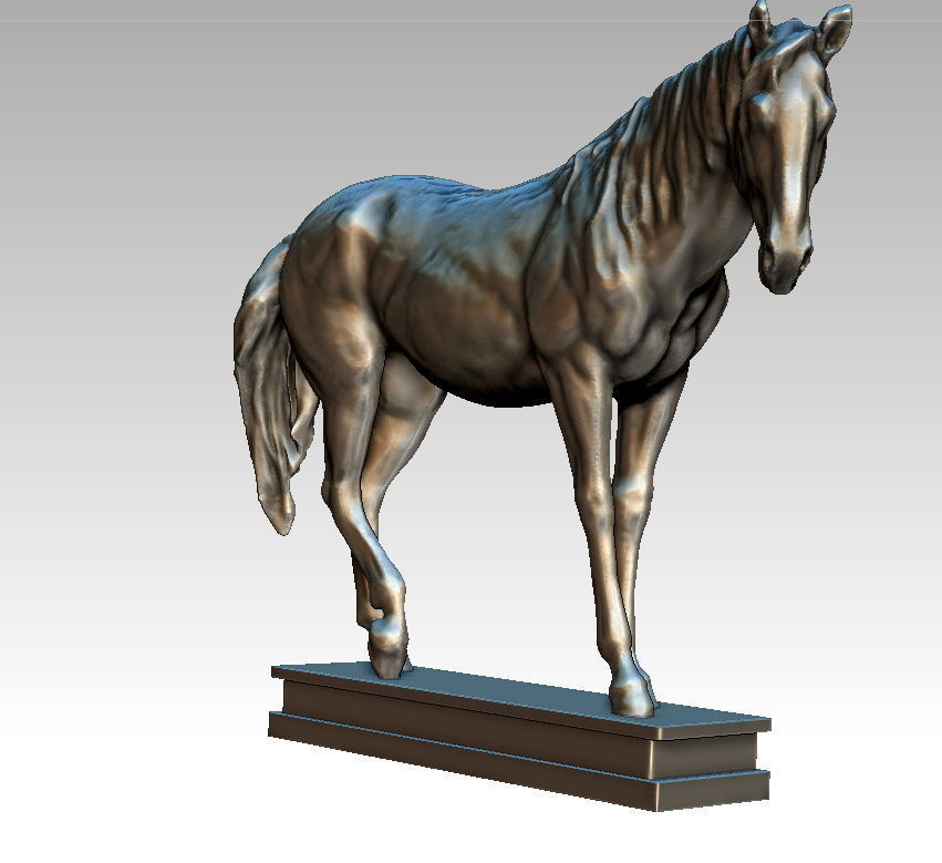 horse studio 3D model_2