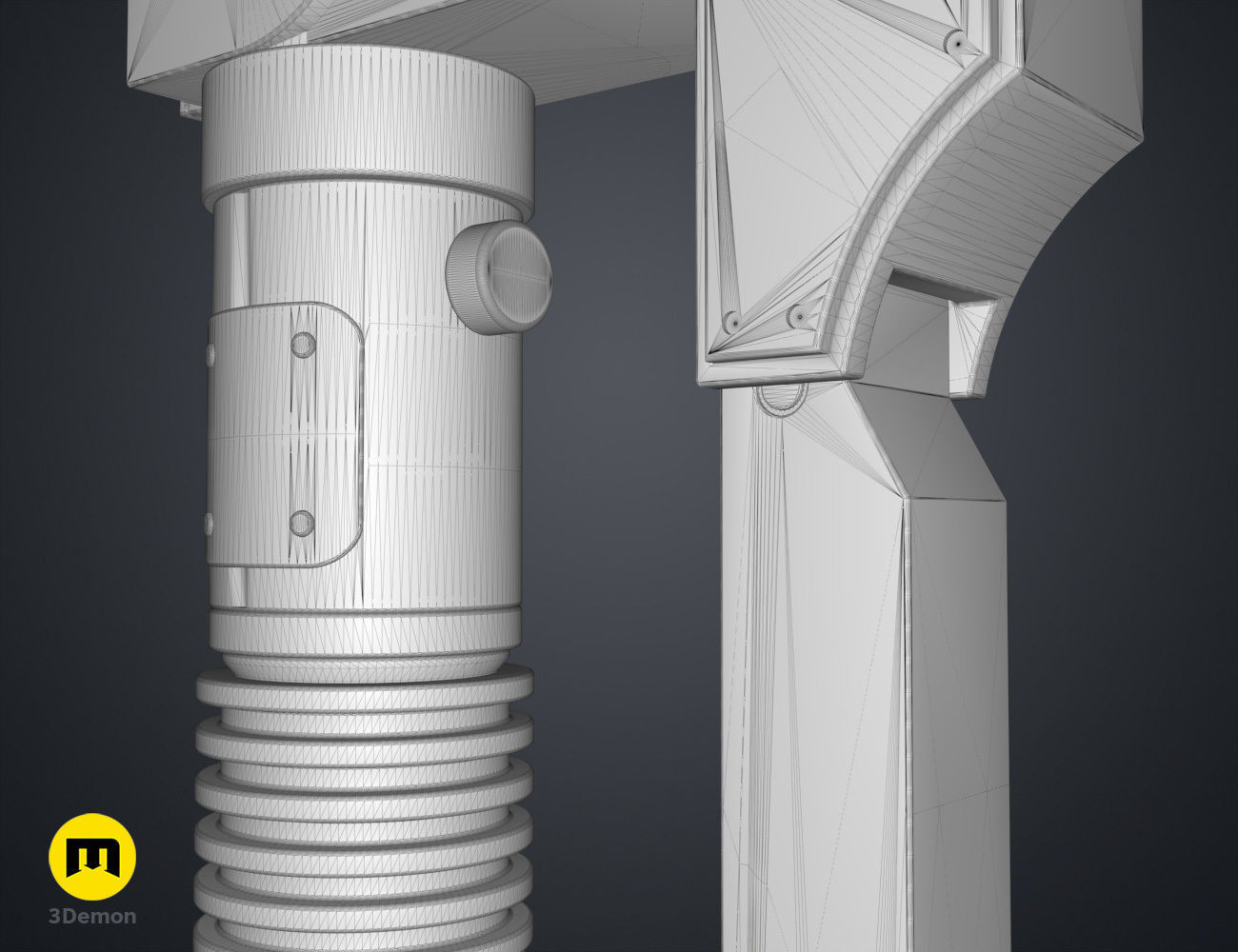 Ezra Bridgers Lightsaber Blaster - Star Wars 3D print model_13