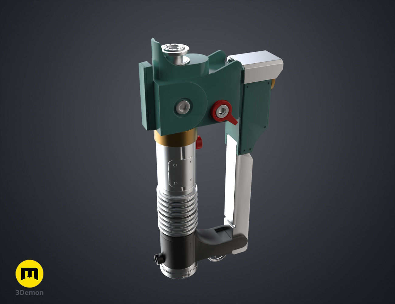 Ezra Bridgers Lightsaber Blaster - Star Wars 3D print model_14