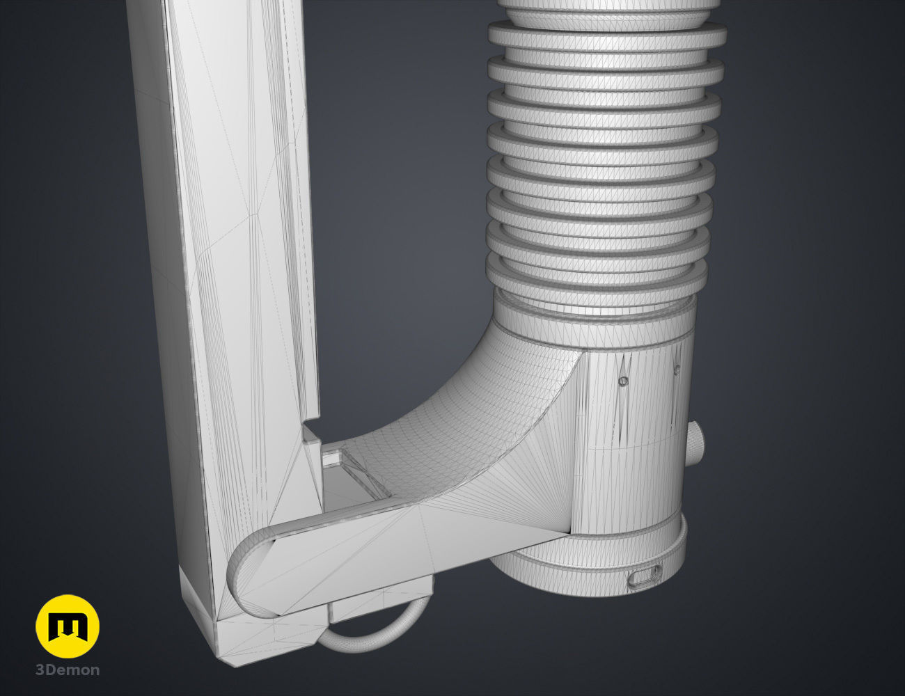 Ezra Bridgers Lightsaber Blaster - Star Wars 3D print model_11