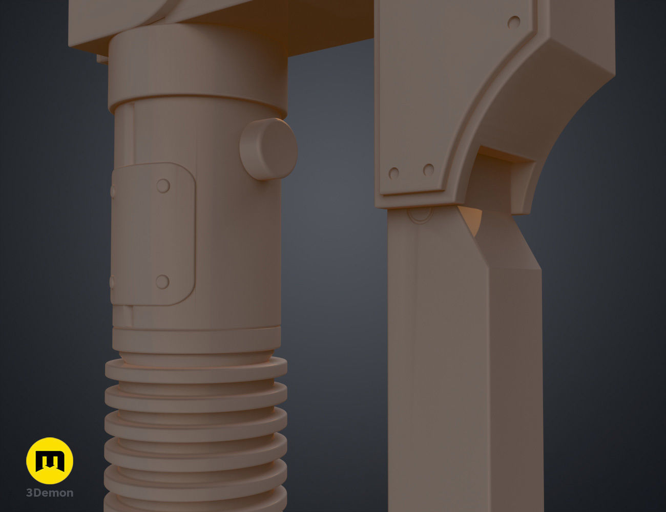 Ezra Bridgers Lightsaber Blaster - Star Wars 3D print model_12