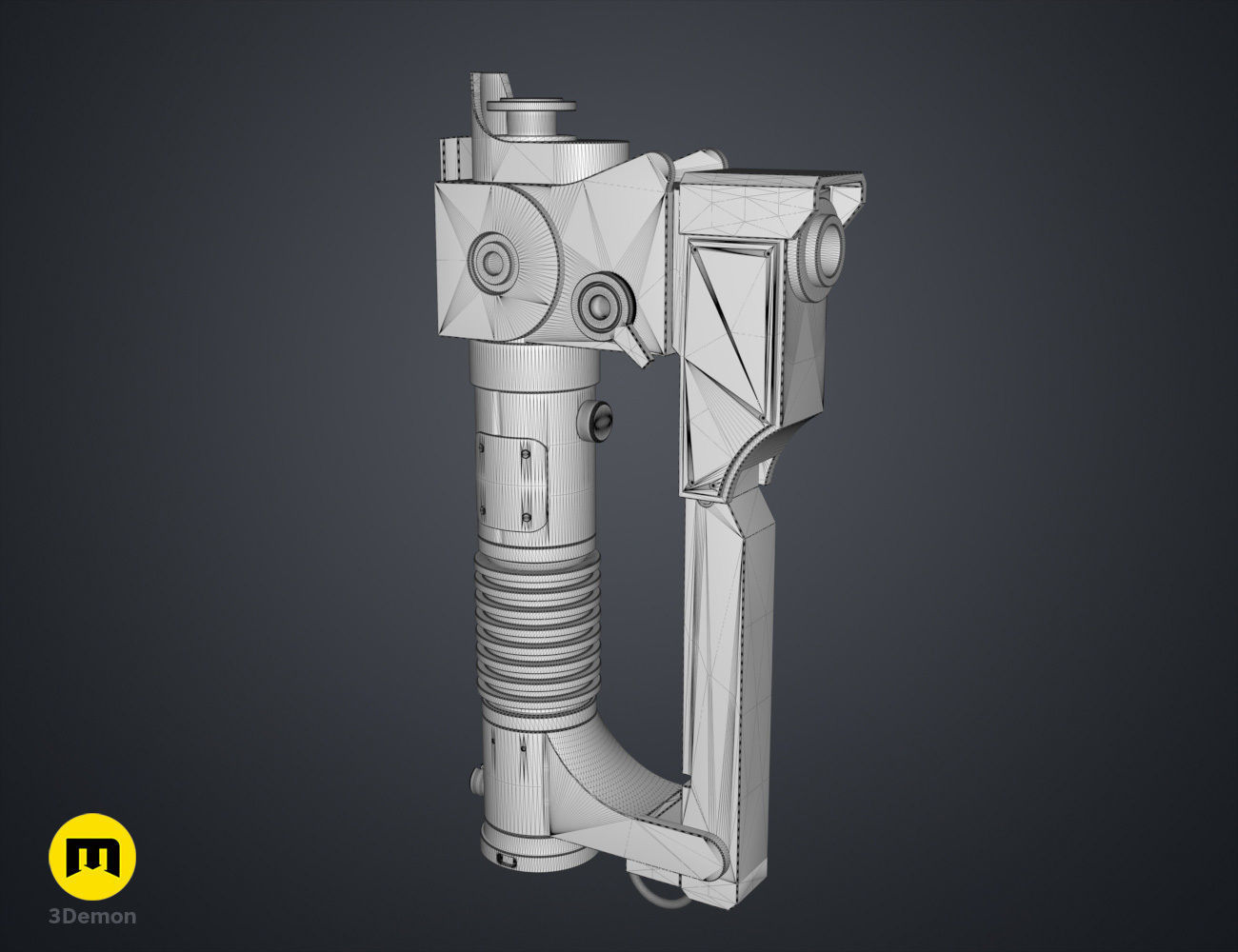 Ezra Bridgers Lightsaber Blaster - Star Wars 3D print model_7