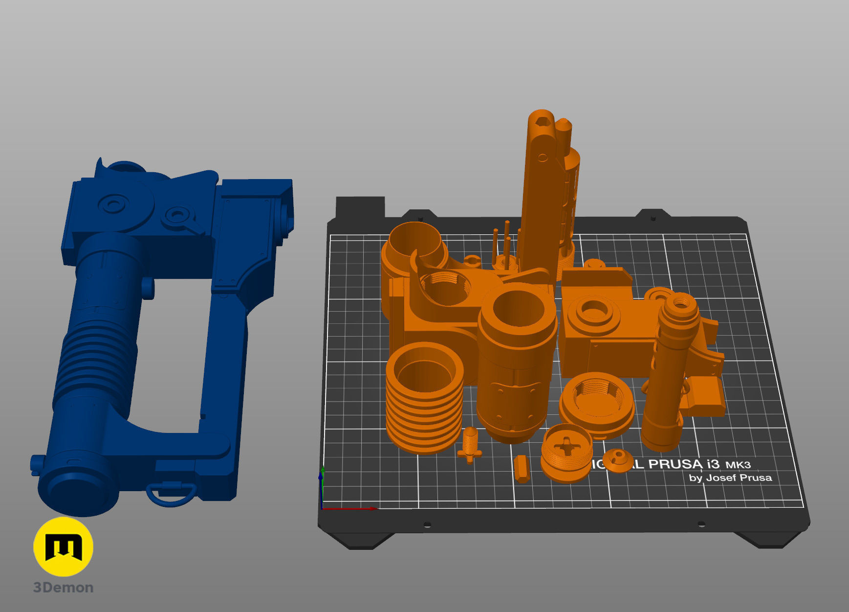 Ezra Bridgers Lightsaber Blaster - Star Wars 3D print model_5
