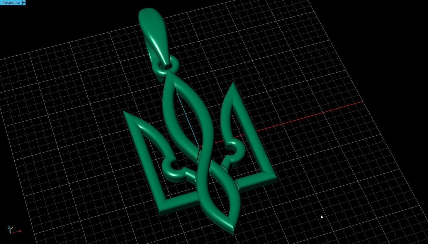 Ukrainian Trident 3D print model_13