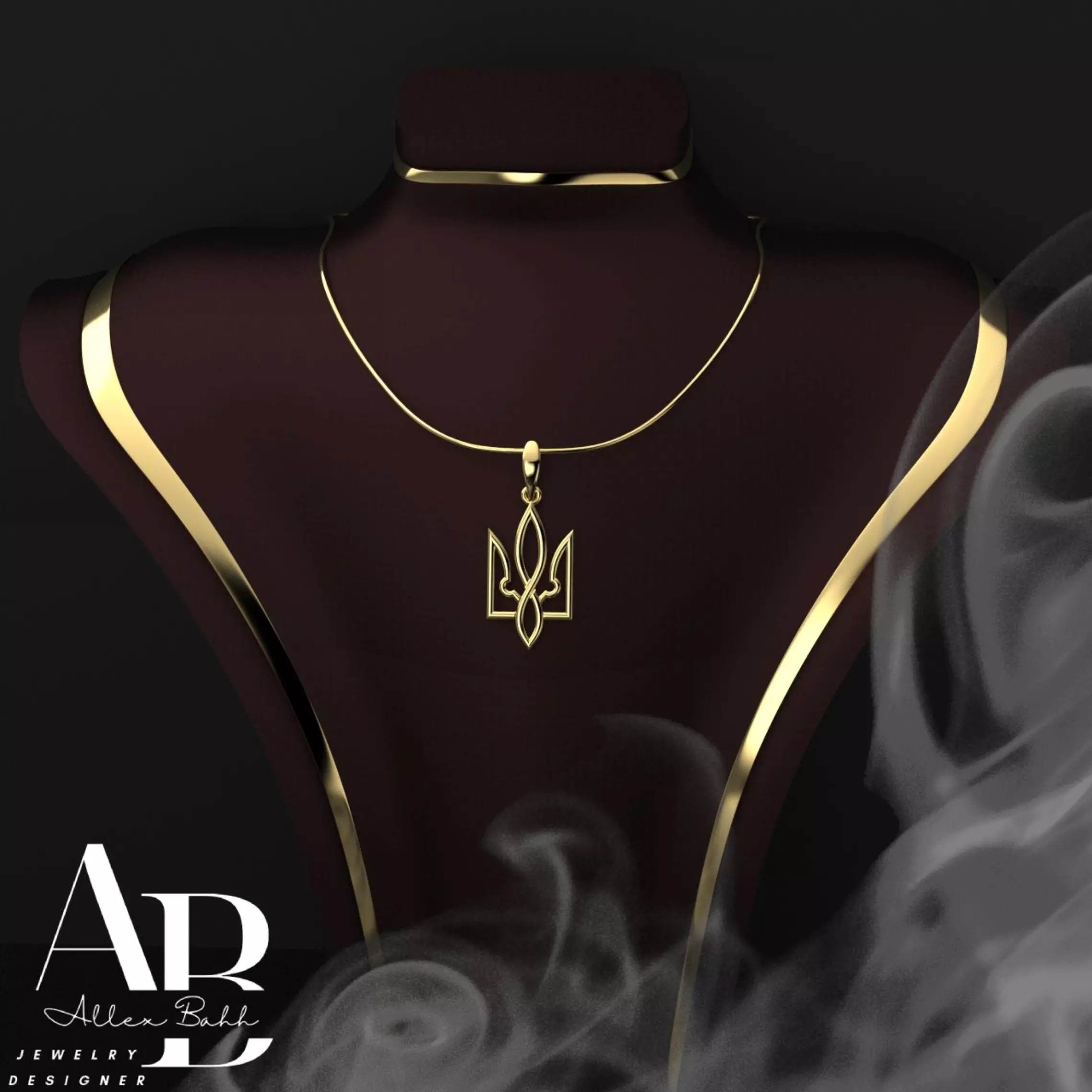 Ukrainian Trident 3D print model_0