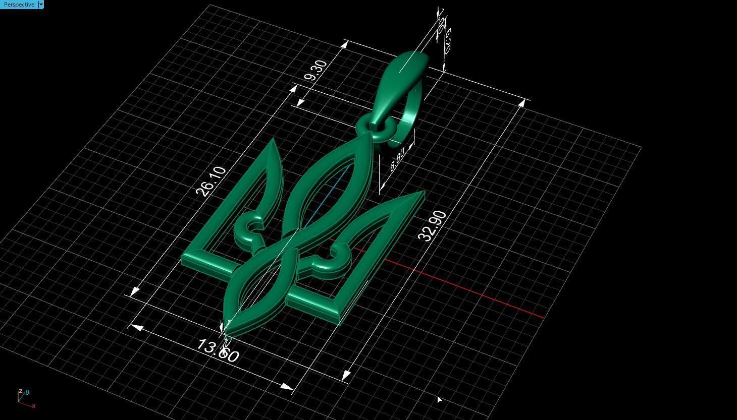 Ukrainian Trident 3D print model_17