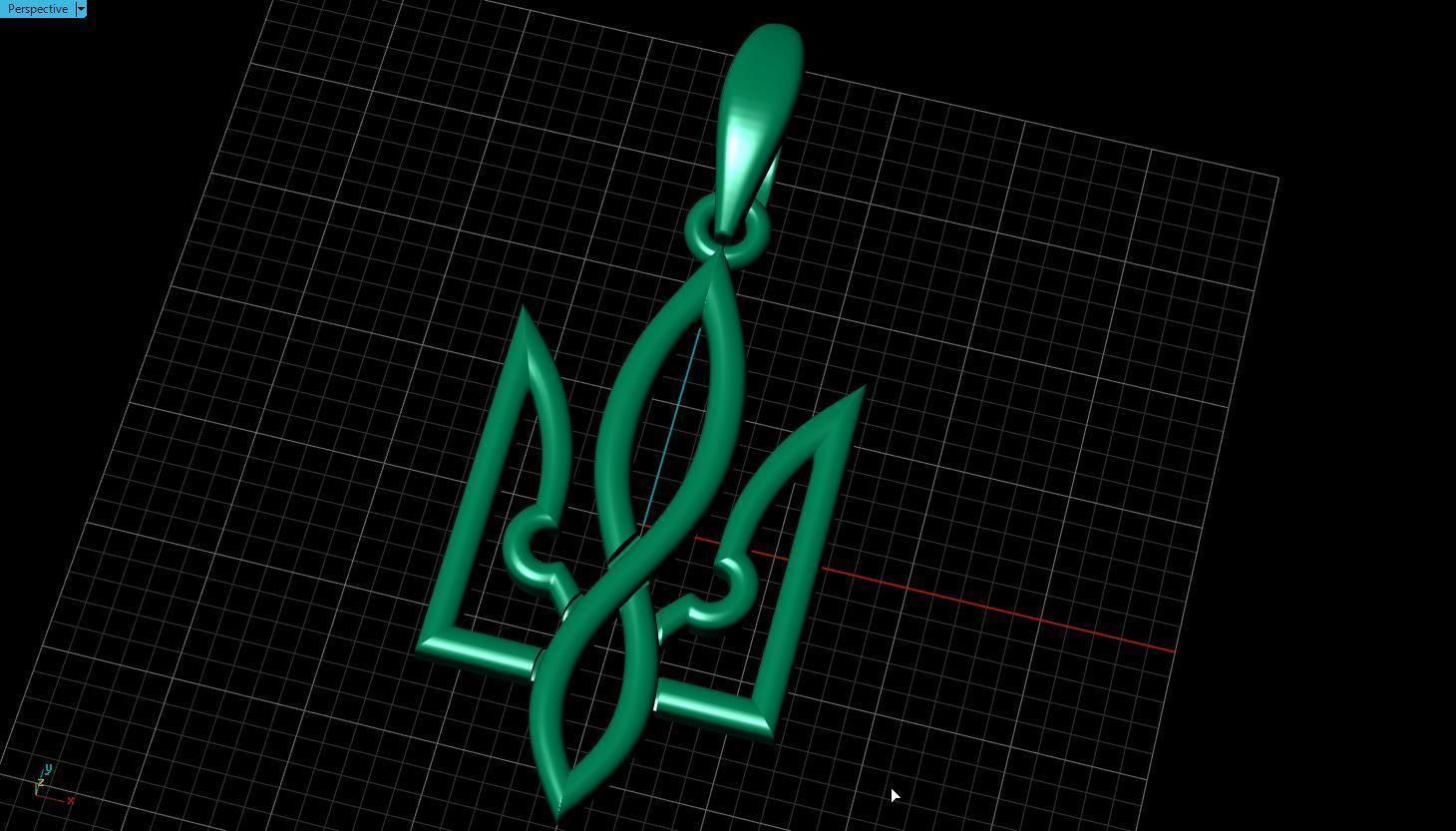 Ukrainian Trident 3D print model_11