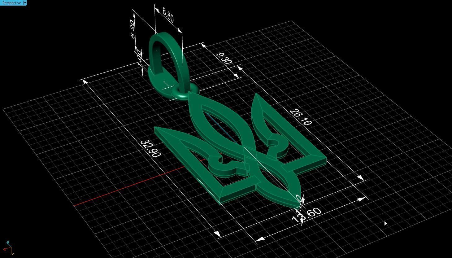 Ukrainian Trident 3D print model_18