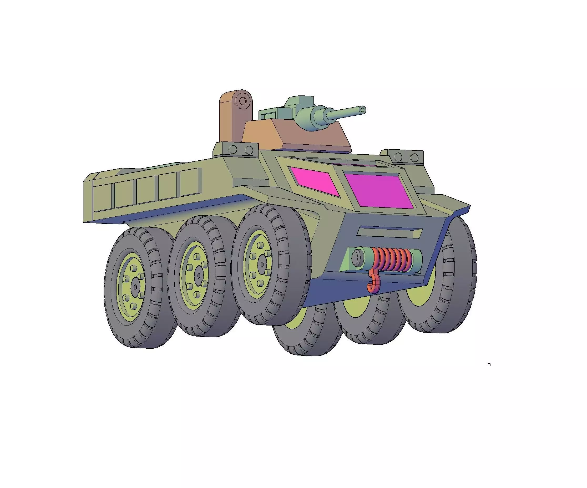 ARMORED VEHICLE - SPACE CAT 3D print model