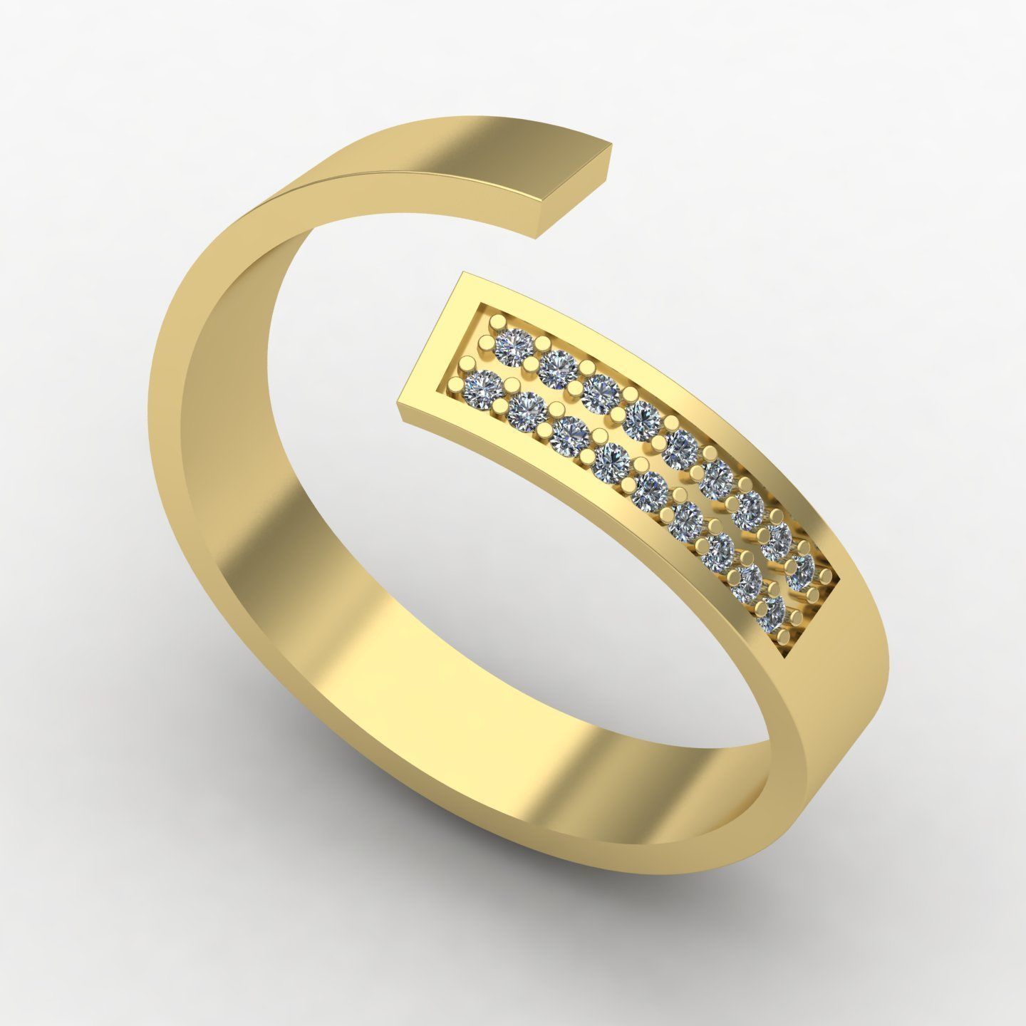 Twisted rings  3D print model_9