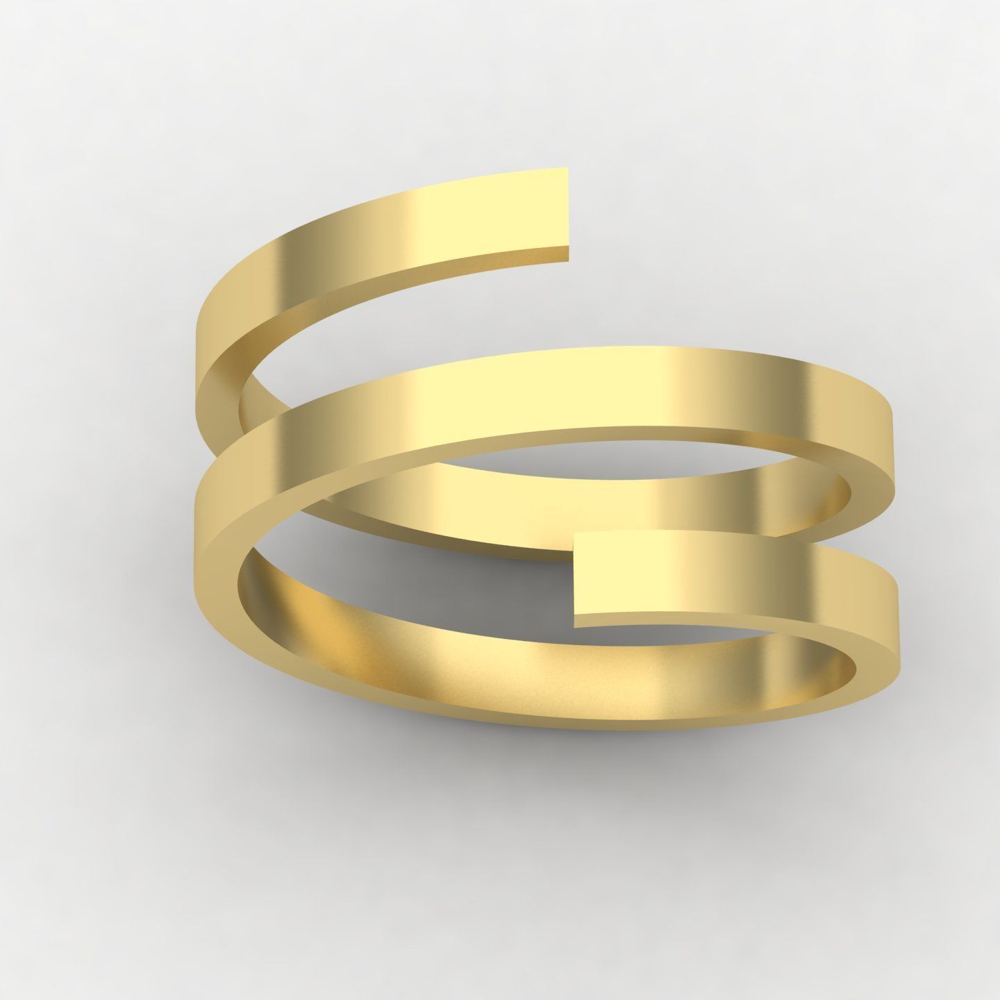 Twisted rings  3D print model_4
