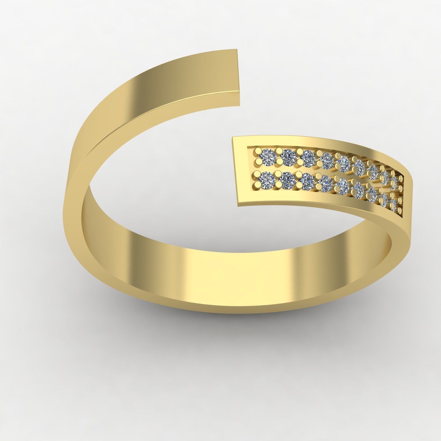 Twisted rings  3D print model_8
