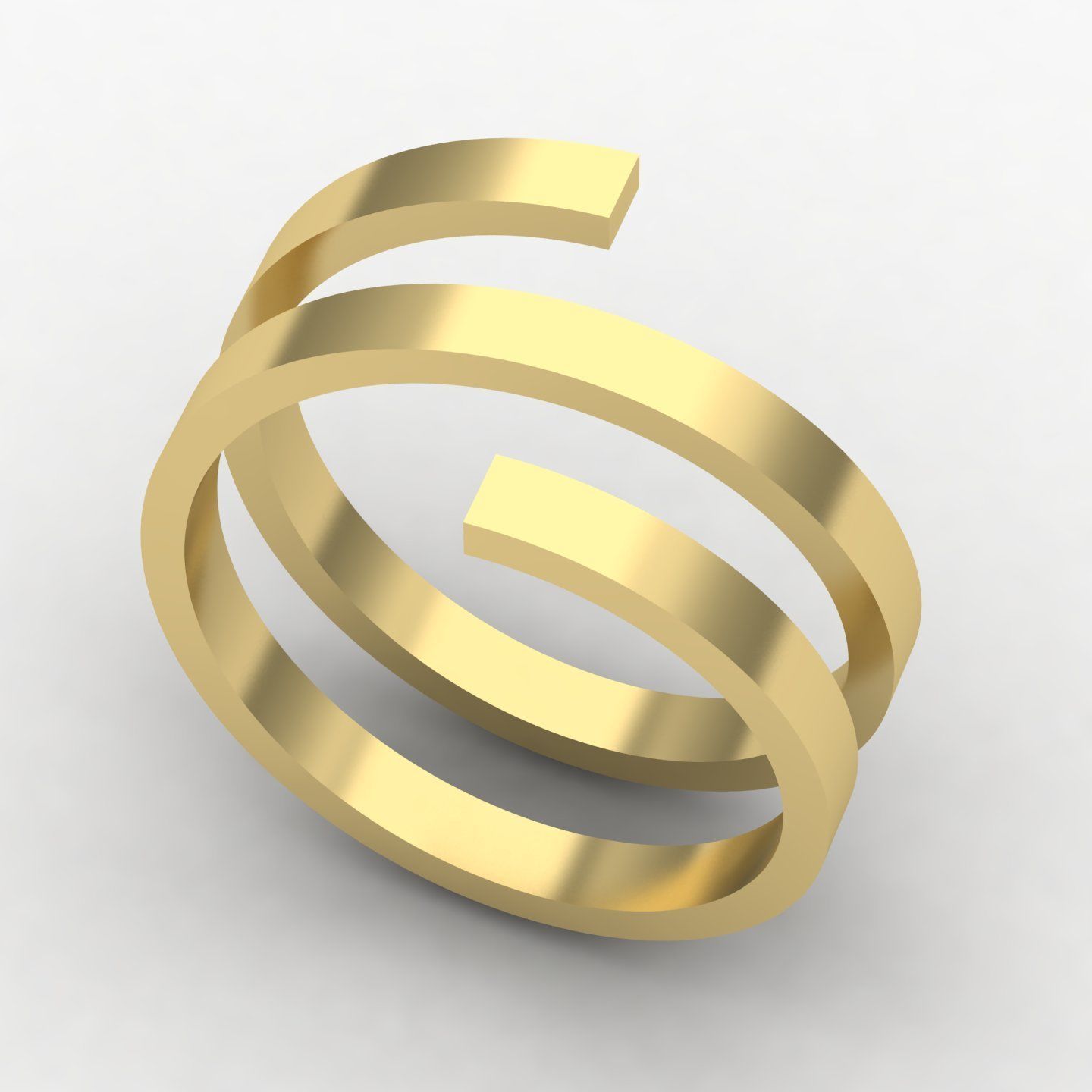 Twisted rings  3D print model_3