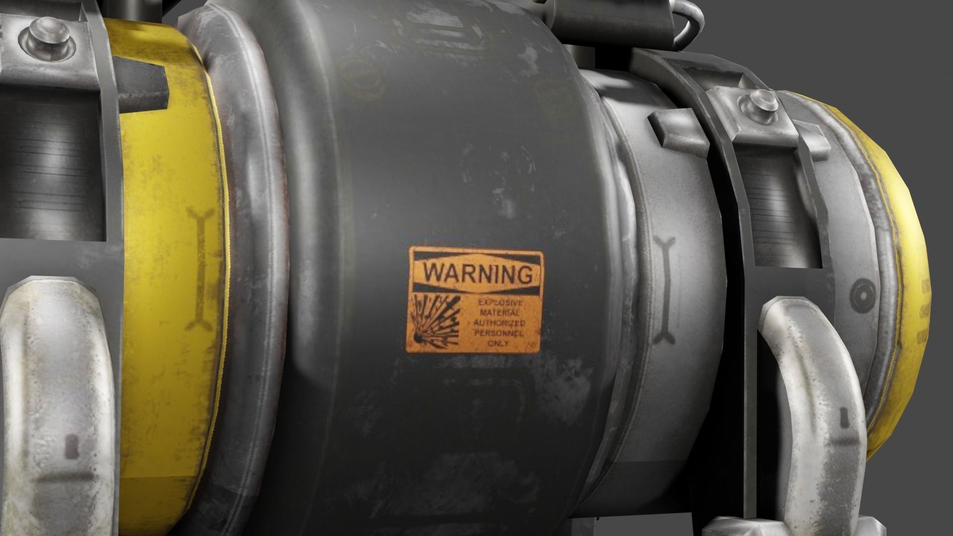 Sci FI Motor 3D Model  Low-poly 3D model_5