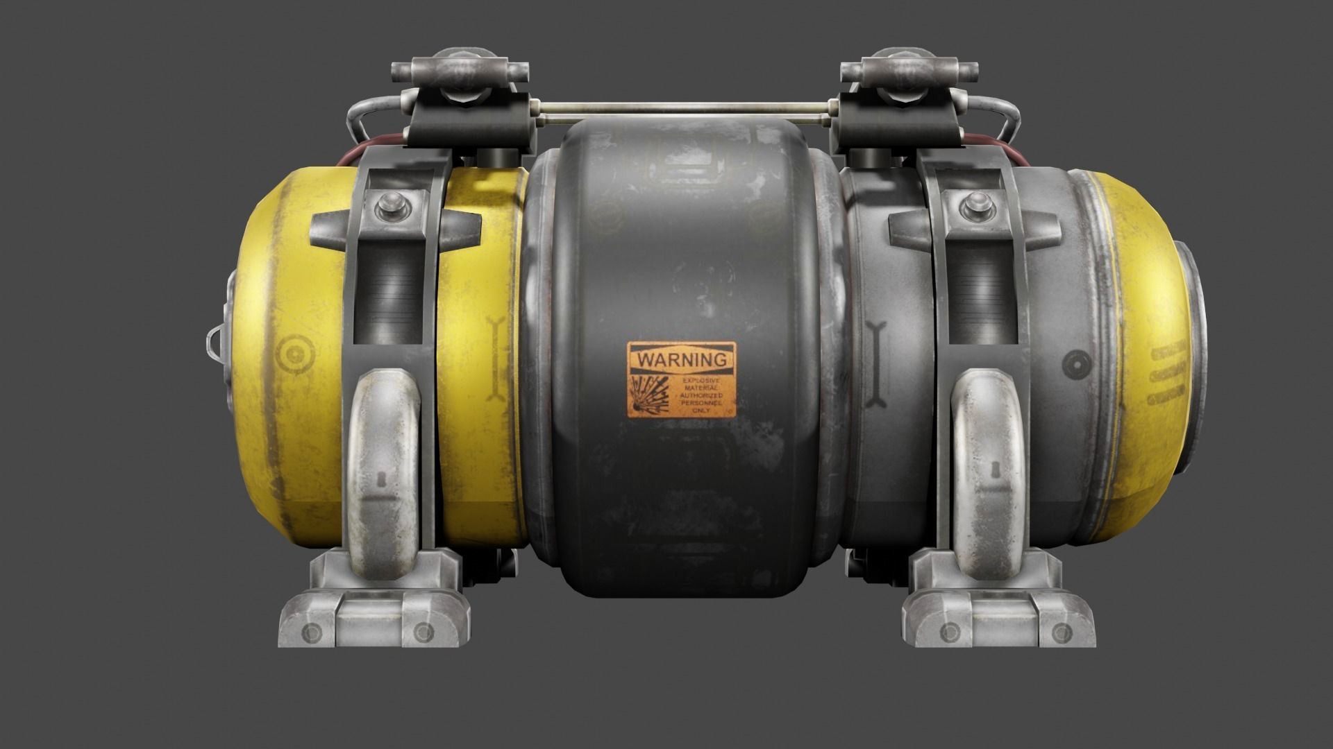 Sci FI Motor 3D Model  Low-poly 3D model_16