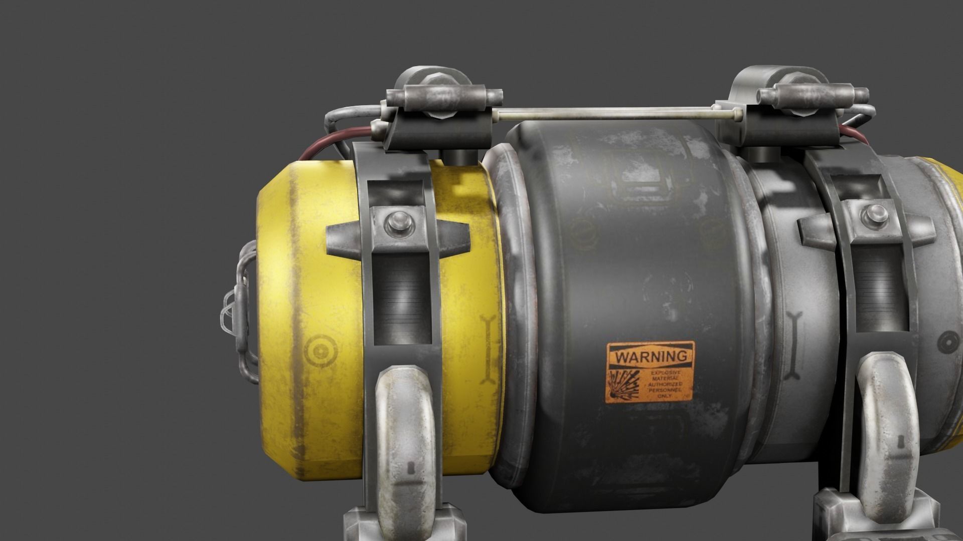 Sci FI Motor 3D Model  Low-poly 3D model_22