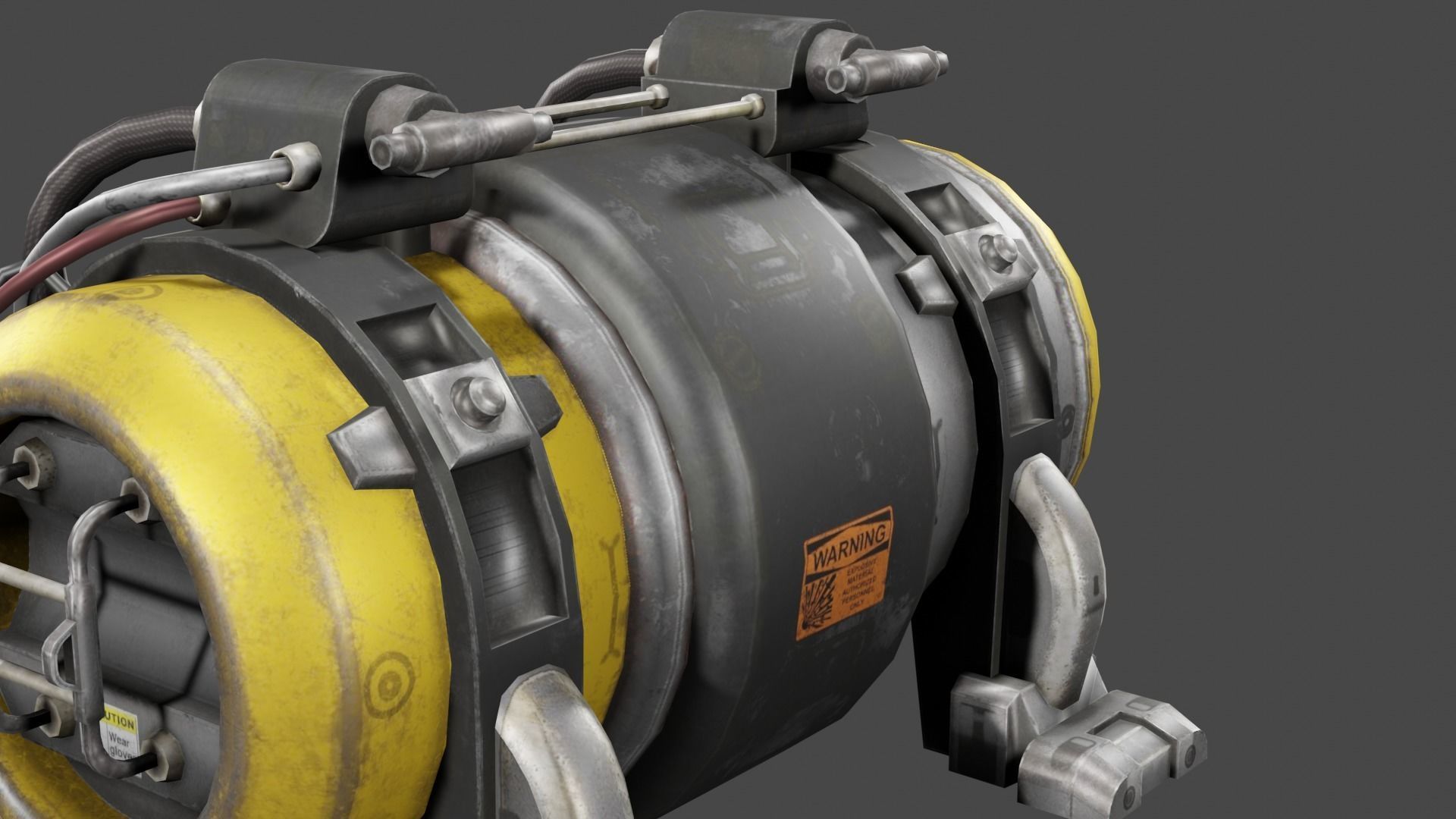 Sci FI Motor 3D Model  Low-poly 3D model_8